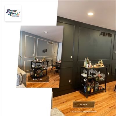 🏡 Dramatic Accent Wall Transformation in South Philadelphia