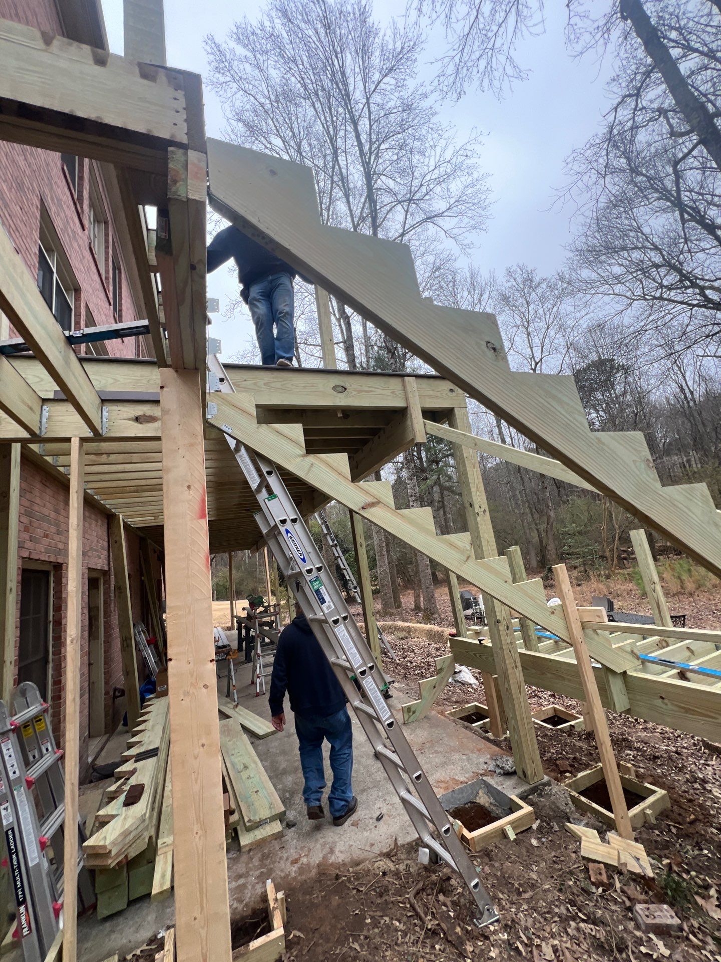 Deck Build using Deckorators Venture Series Decking in Alpharetta, GA by Nelson Exteriors 