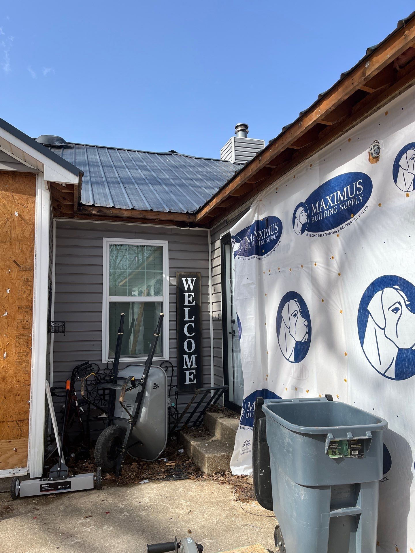 Garage Remodel And added Porch by Skilled Construction LLC