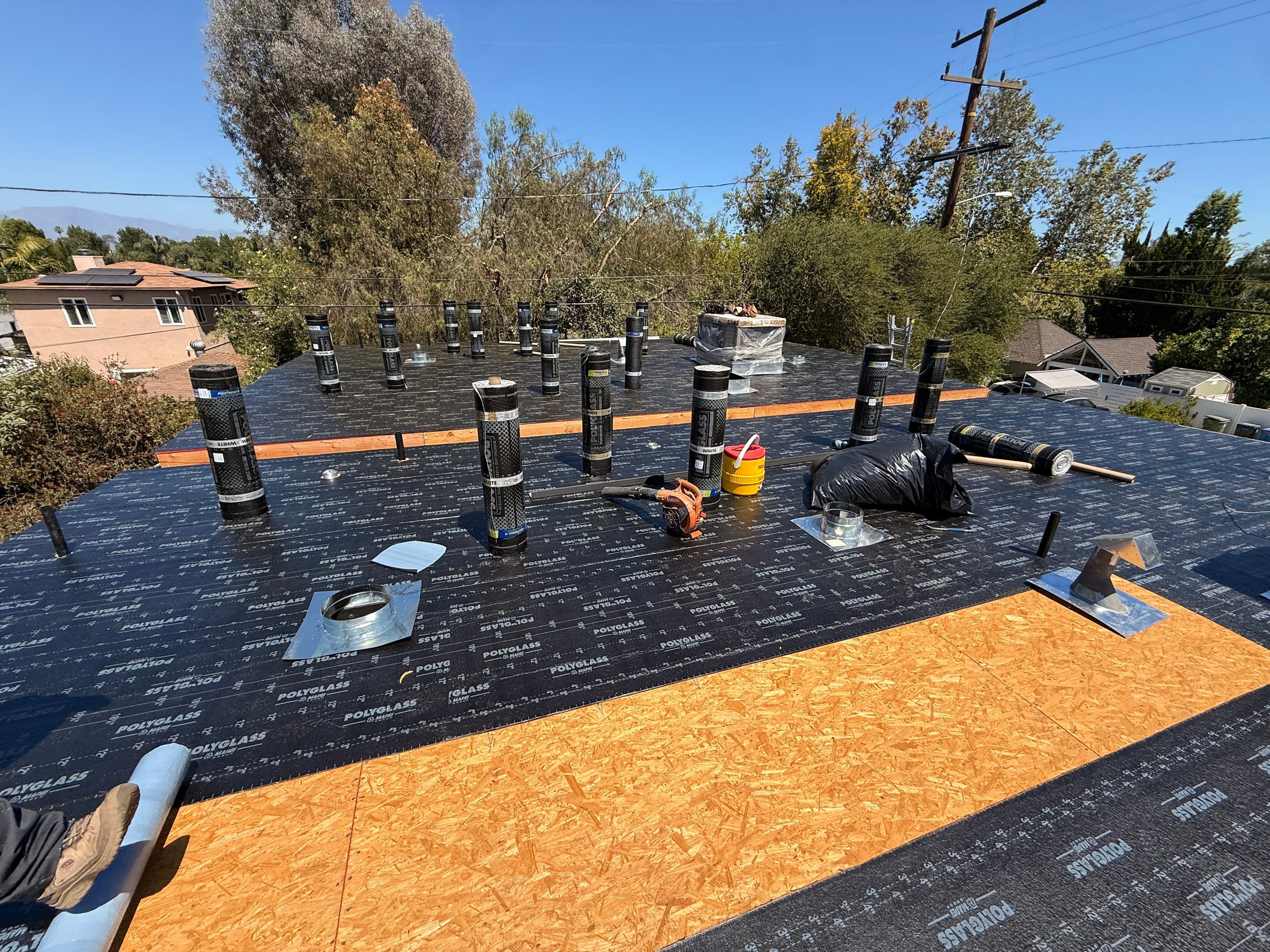 New Multi-Unit Residential Framing and Flat Roof Installation in Van Nuys by Hull Brothers Roofing