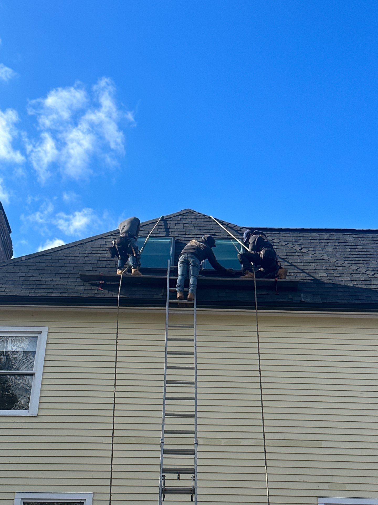New Roof, Skylights, and Metal Accent Roof Installation in Groton by Mighty Dog Roofing of Greater Middlesex County
