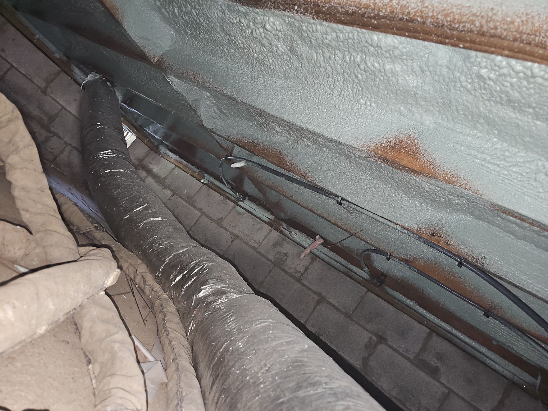 Attic Insulation using open cell spray foam by NYS Foam & Energy