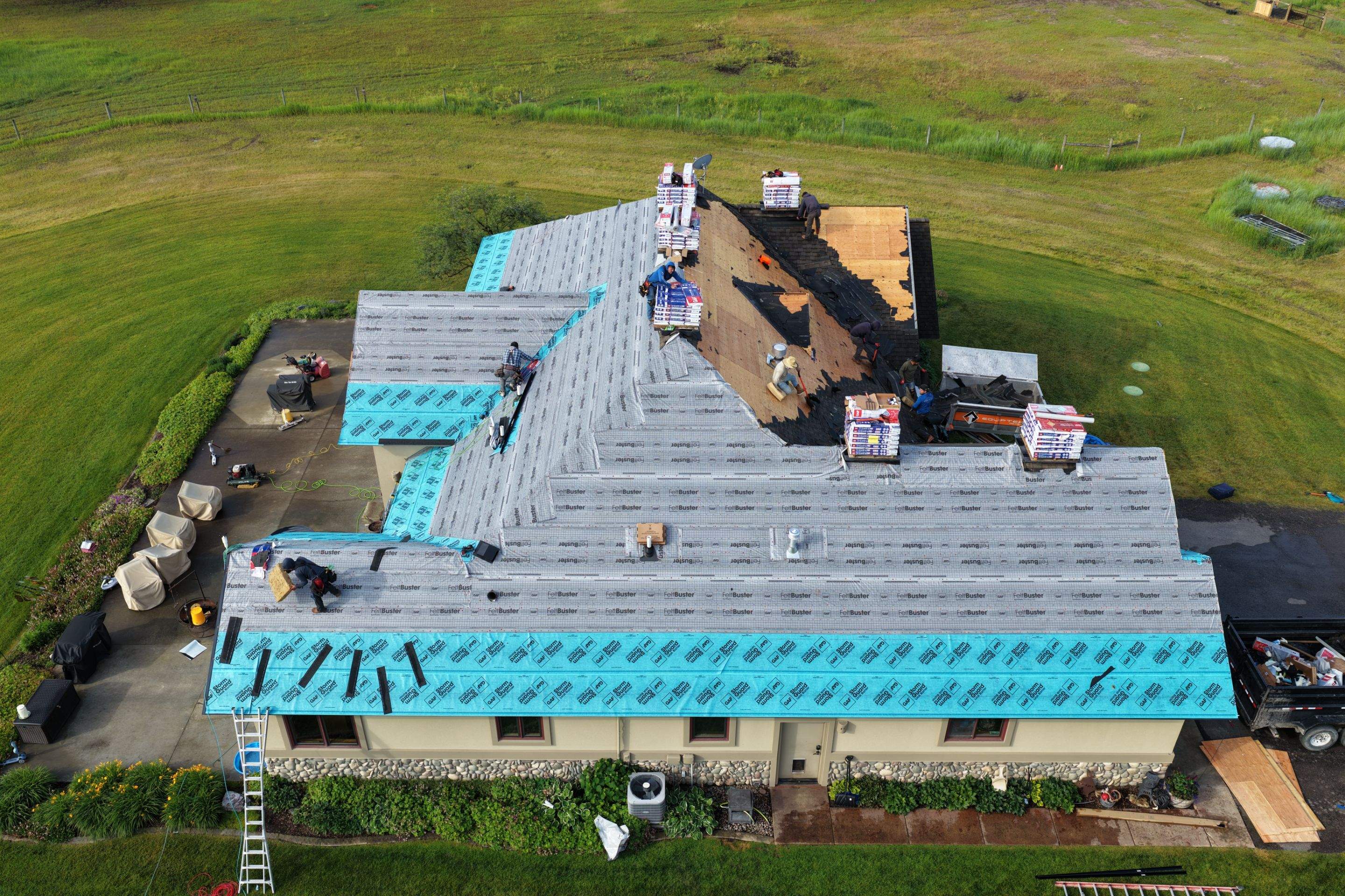 Roof Replacement using GAF Timberline HDZ - Midnight Mesa  by Montana Roofing Solutions