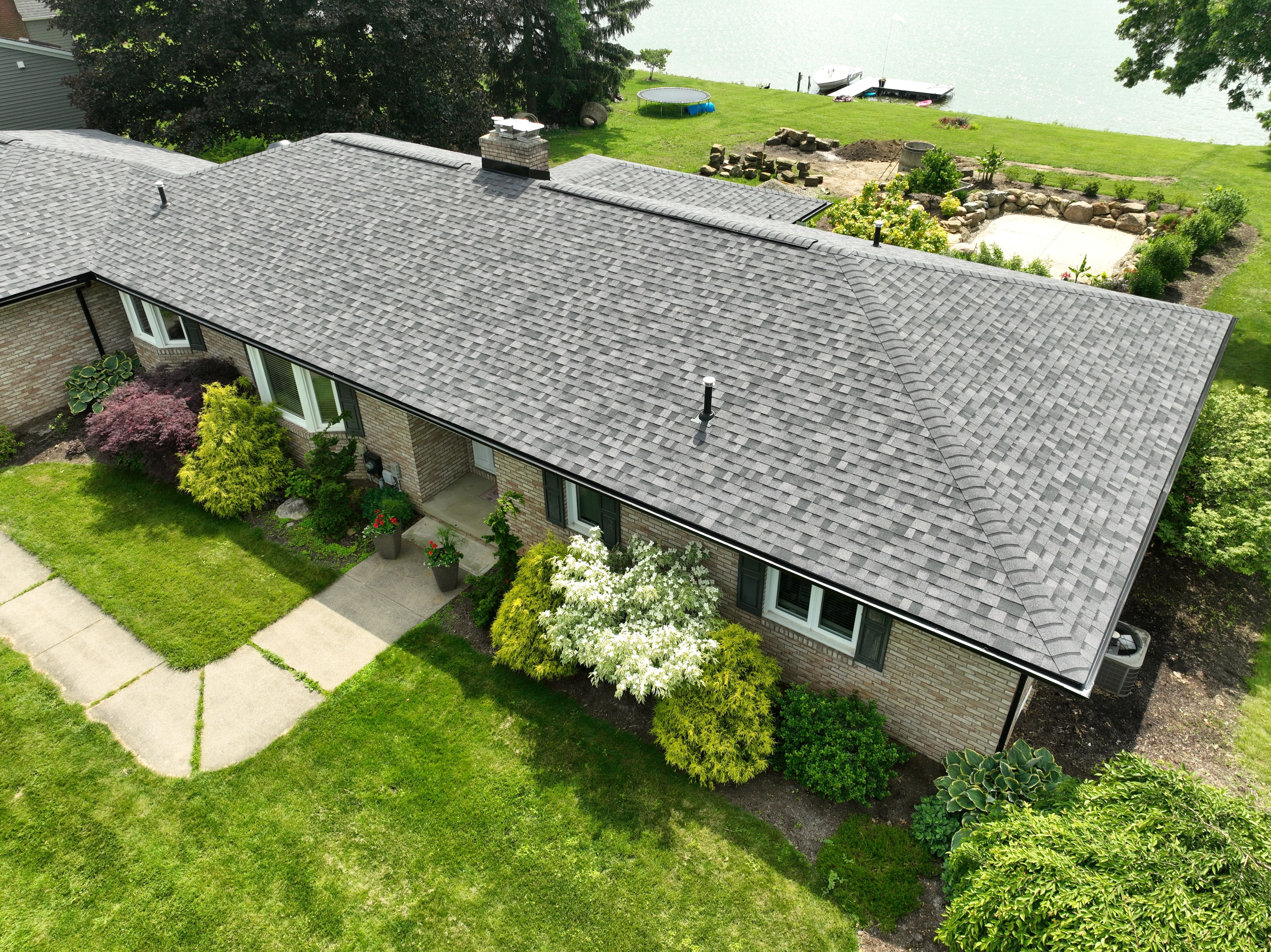 Residential Roof — Nine Aerial Views of a Perfect Install by Cornerstone Roofing And Siding