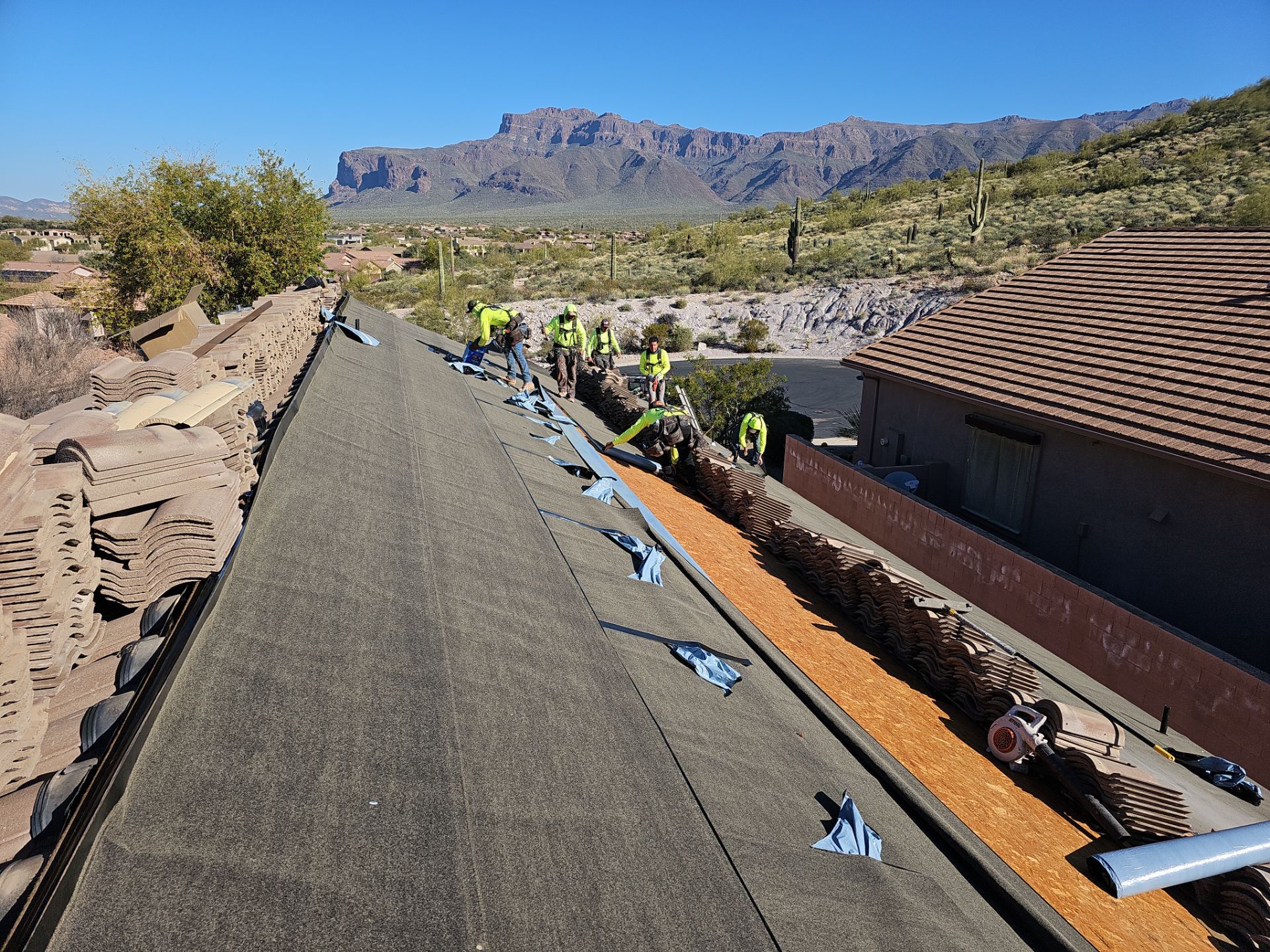 Concrete Tile Refelt - Partial by Weather-Tite Exteriors LLC