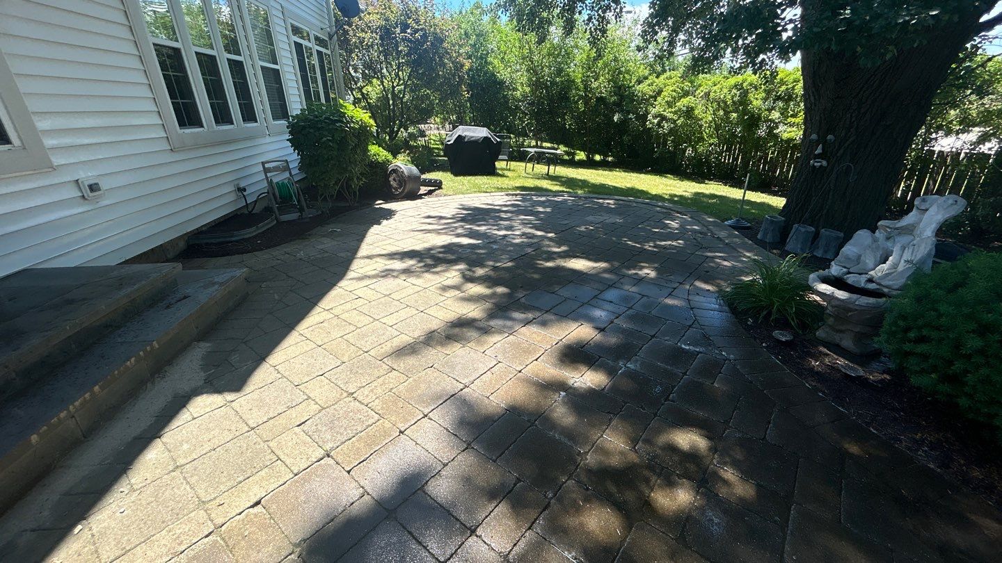 Brick paver clean, sand and seal.  using Surebond SB-1300 by Northern Power Washing LLC.