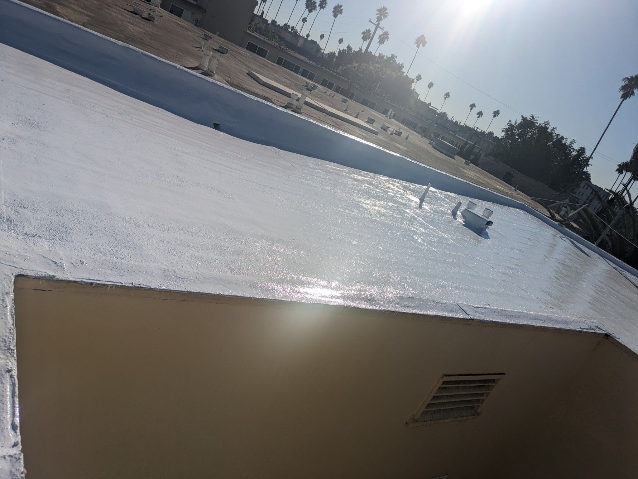 Commercial Silicone Roof System using American Standard Silicone System by Hull Brothers Roofing