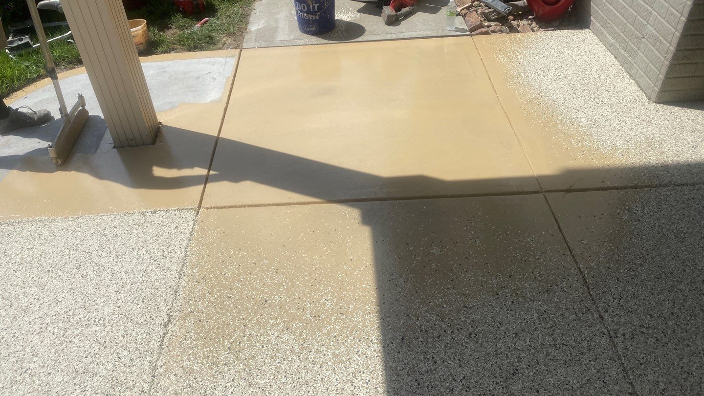 Patio using Driftwood by Select Painting, Coatings & Garage Cabinets