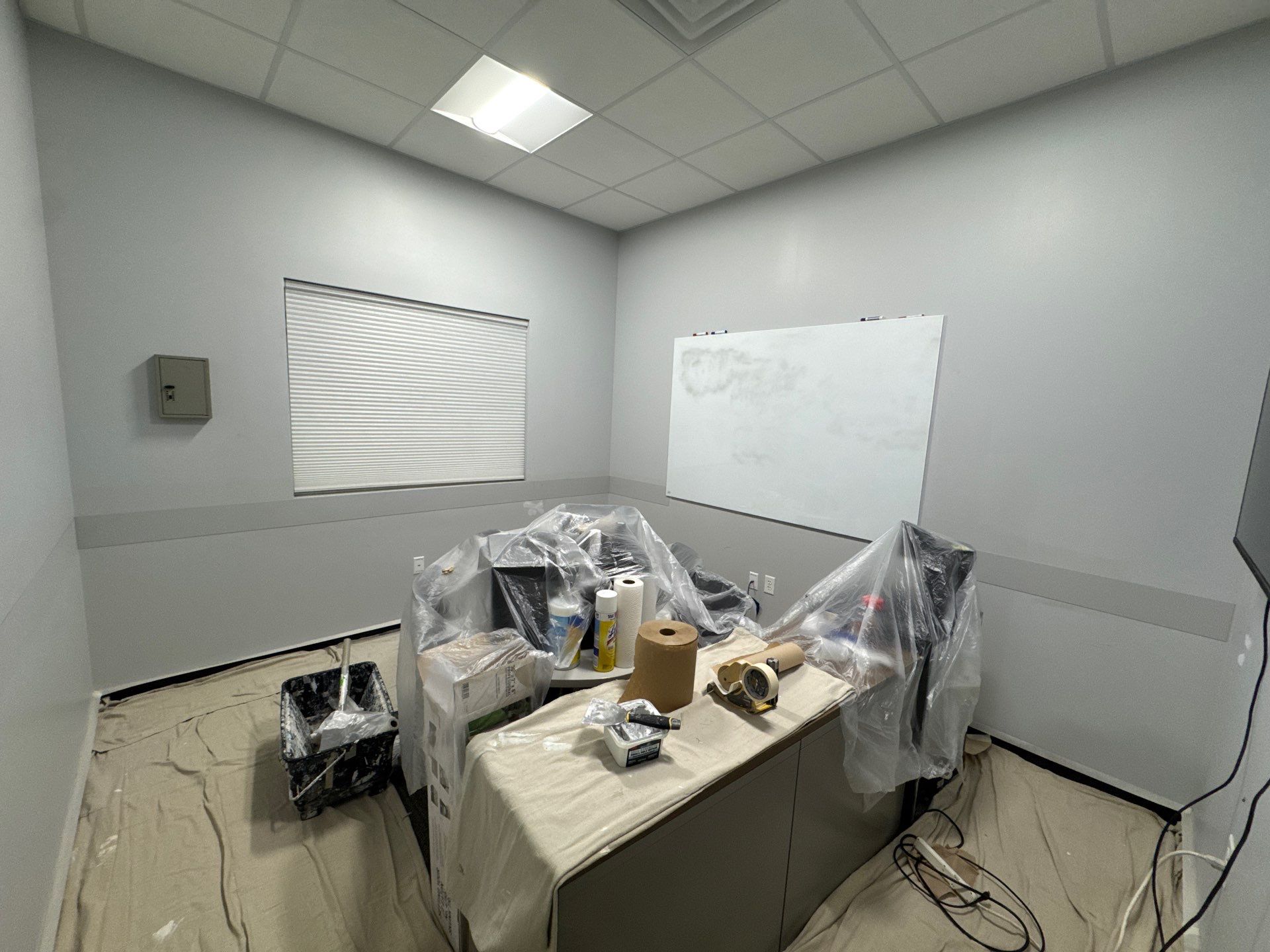 Commercial Interior Repaint Office & Warehouse by Midwest Paint LLC