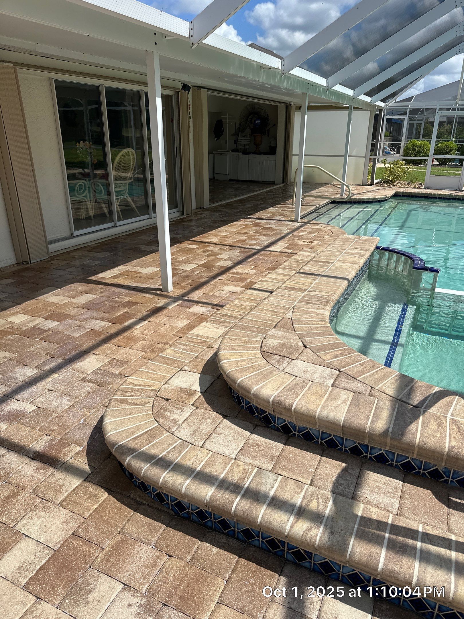 Sun City Center Paver Stripping and Sealing for Pool Deck by Supreme Paver Experts