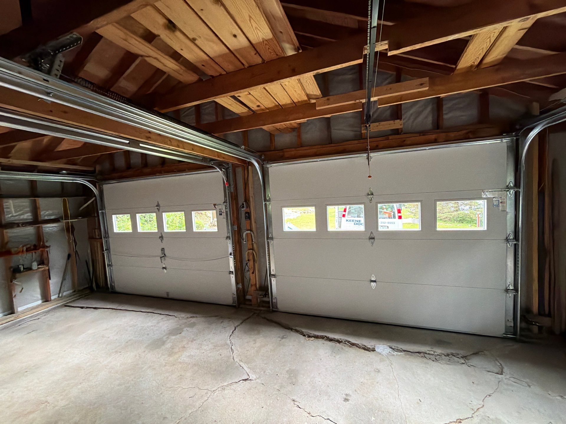 Door Installation using Raynor Encore Garage Door by Keene Door
