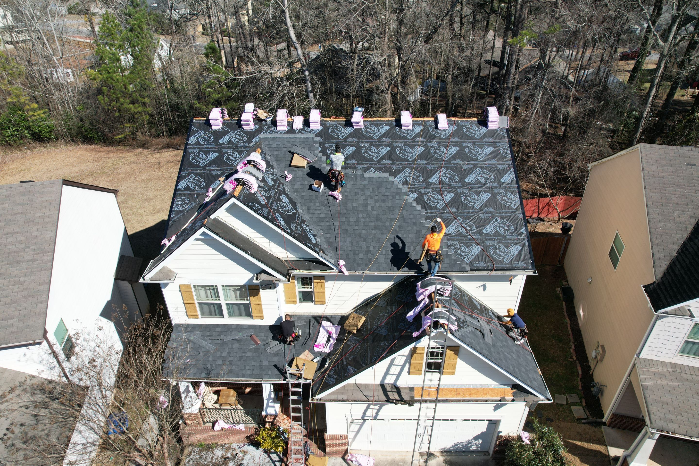 Residential Roofing Installation using Owens Corning by Inspector Roofing and Restoration