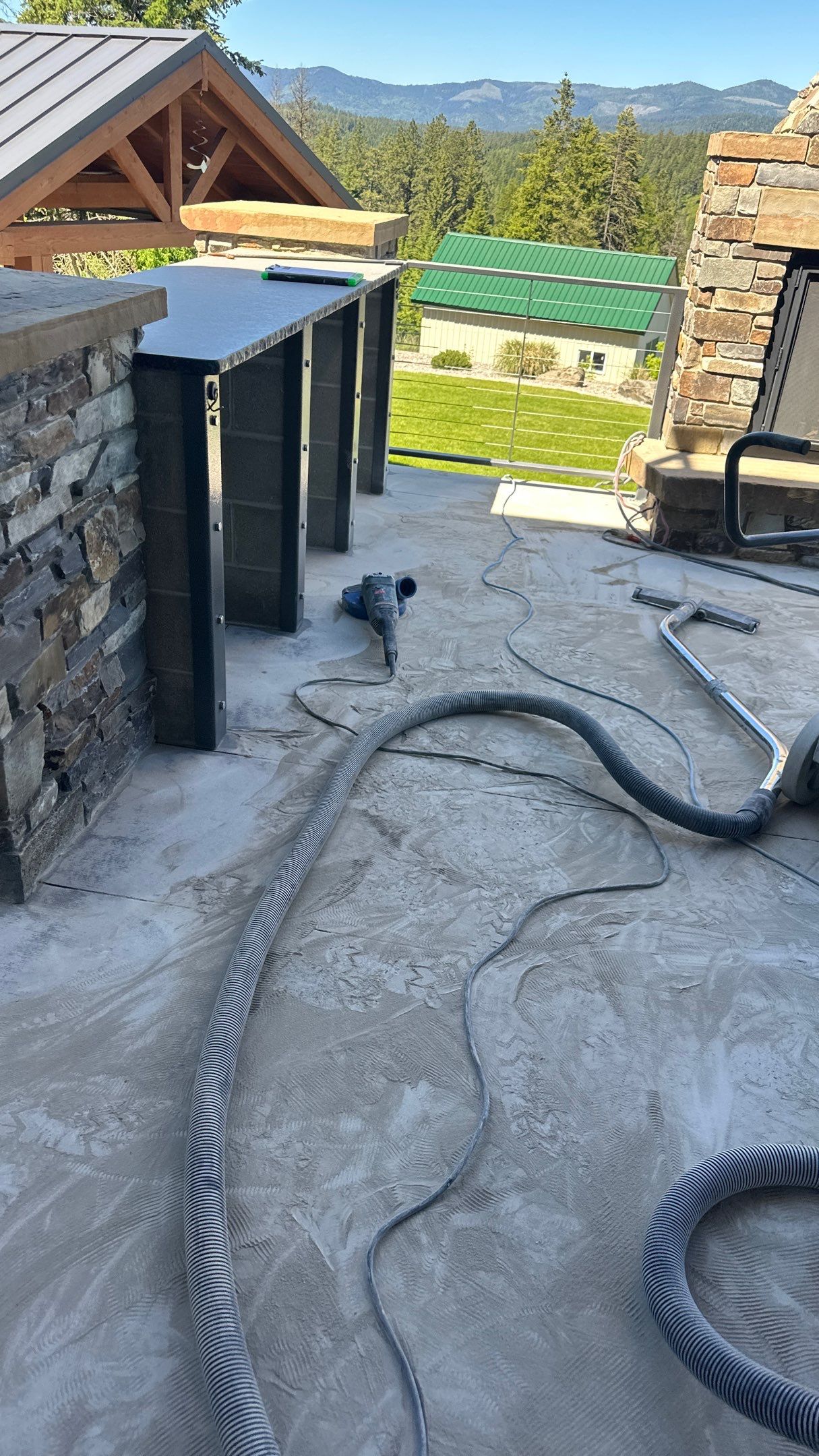 Patio Transformation using Moonstone by Croc Coatings, LLC