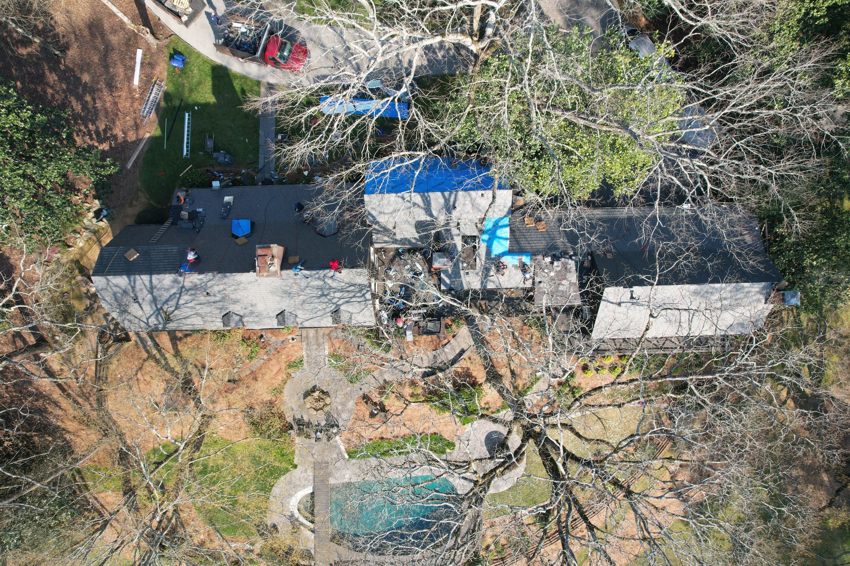 Residential Roofing Installation using Da Vinci Slate  by Inspector Roofing and Restoration