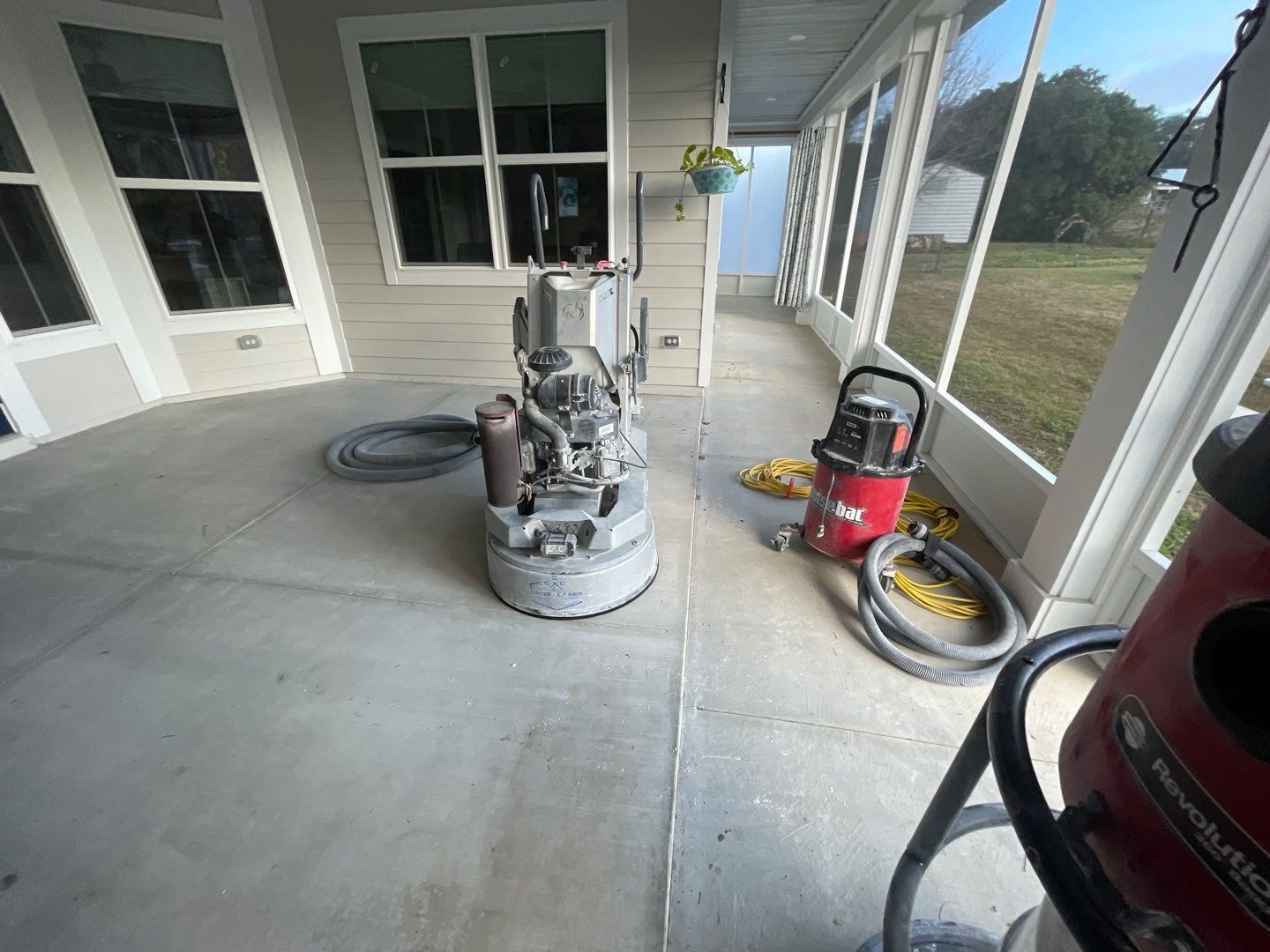 Front and Back Porches  in Micanopy, FL (Front Porch: Slate Stone, Back Porch: Mount Everest) by Cross Creek Concrete Coatings