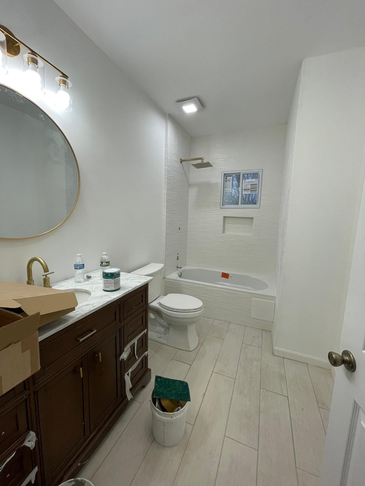 Bathroom Remodel using Tile by Home Concepts Construction