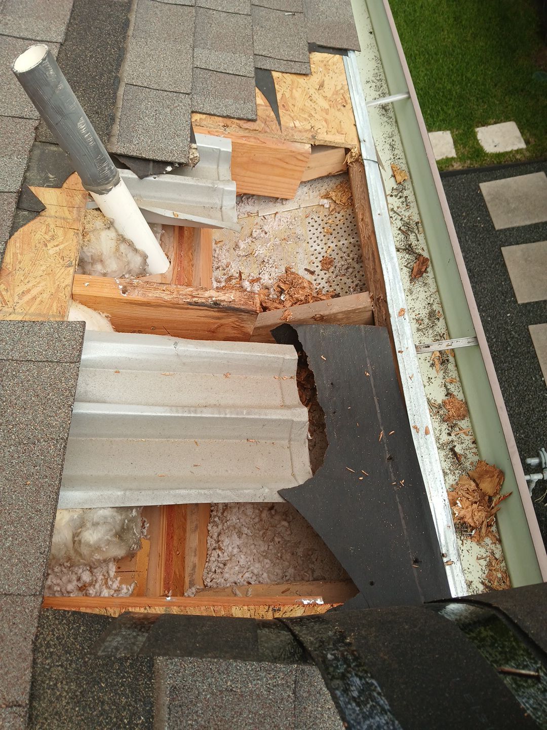 Hail Damage using Owen's Corning Duration (Lifetime) Shingles by Roof Repair Company
