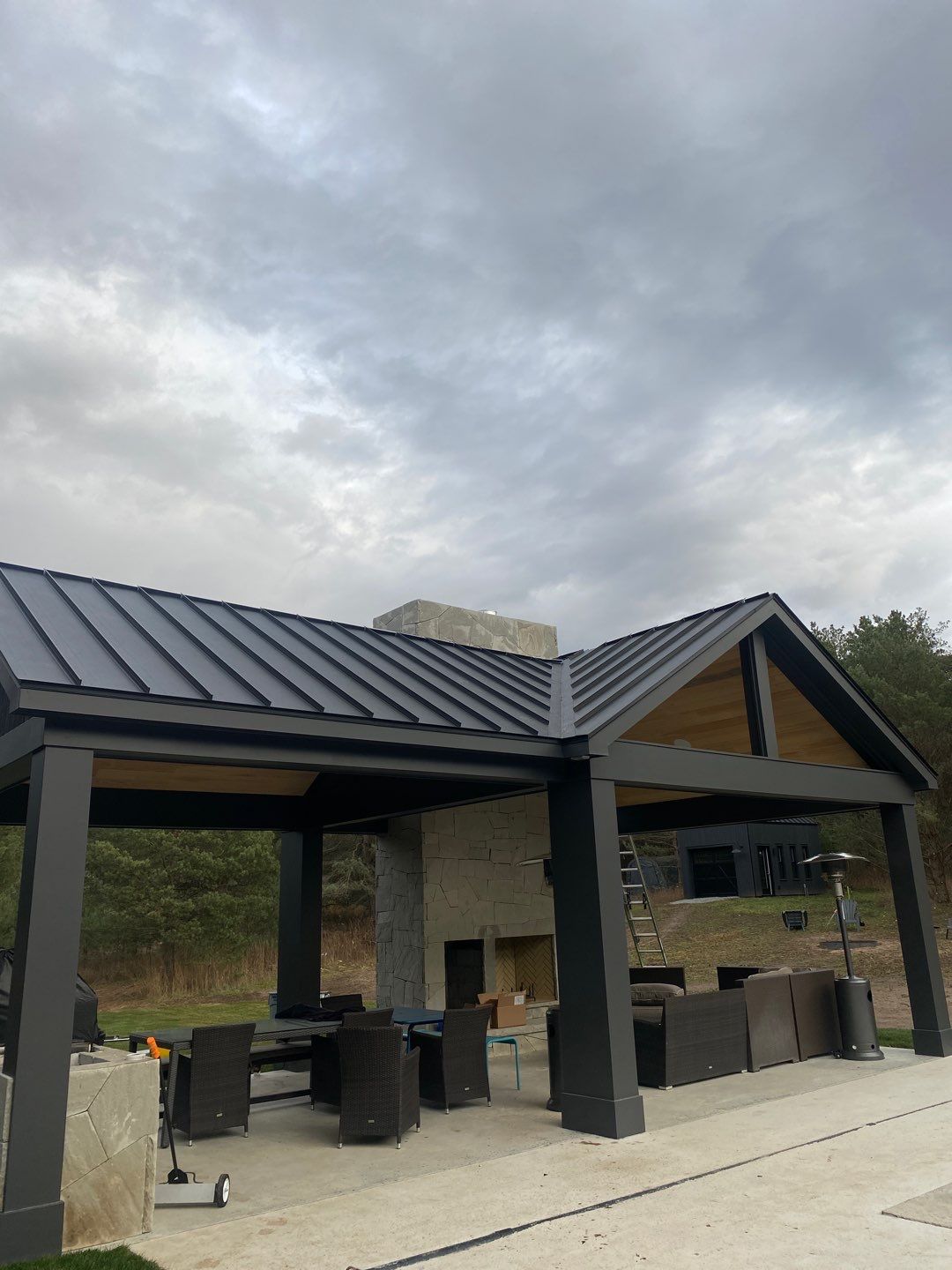 New Home Construction using 16" Standing Seam Panels by Jay Carter Roofing & Sheet Metal