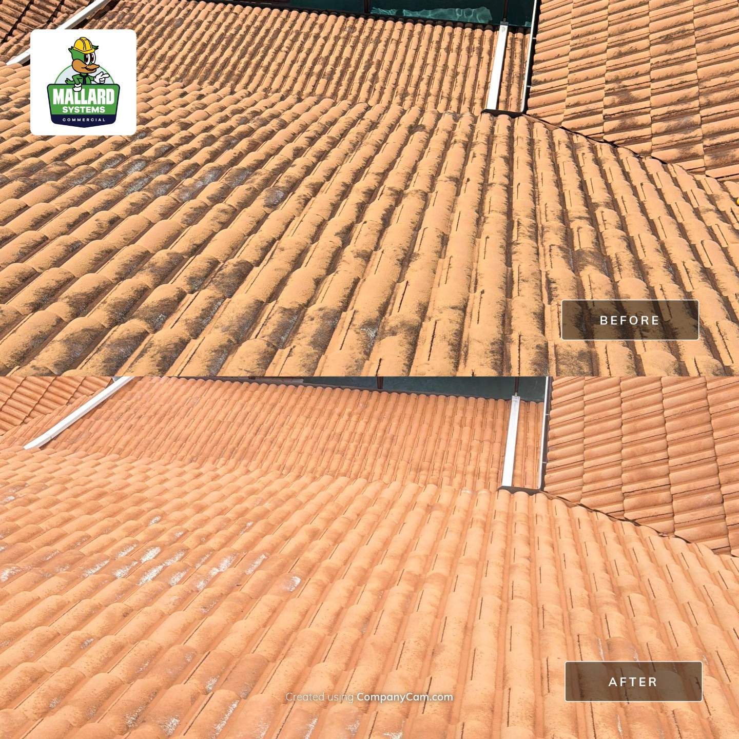 Tile Roof Cleaning for Hunters Creek in Orlando by Mallard Systems