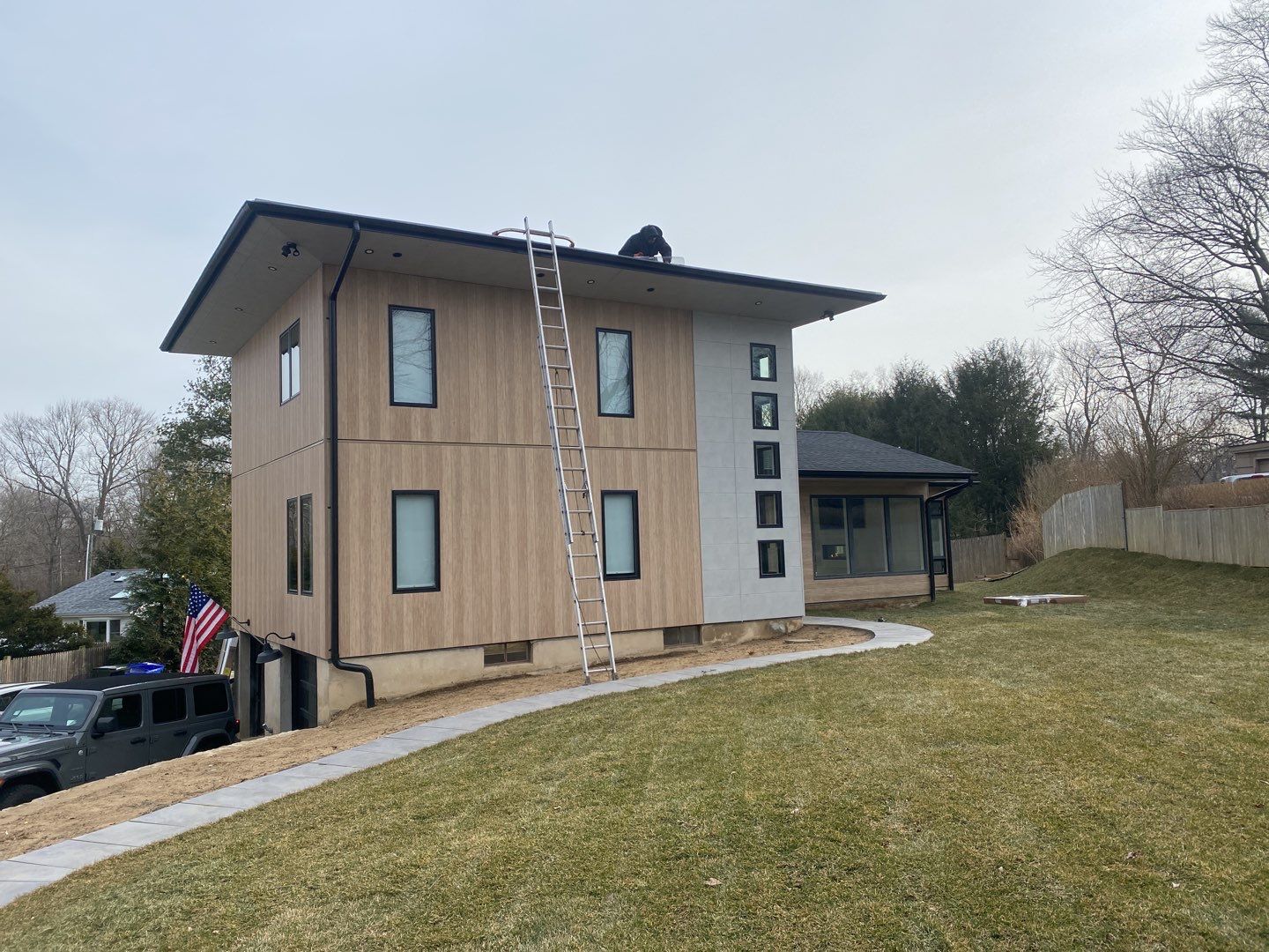 Black Gutters in wesport by A Plus Exterior