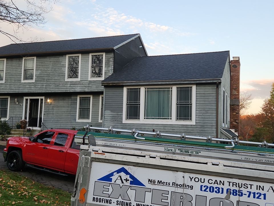 Residential Roofing Installation using Owens Corning TruDefinition Onyx Black by A Plus Exterior