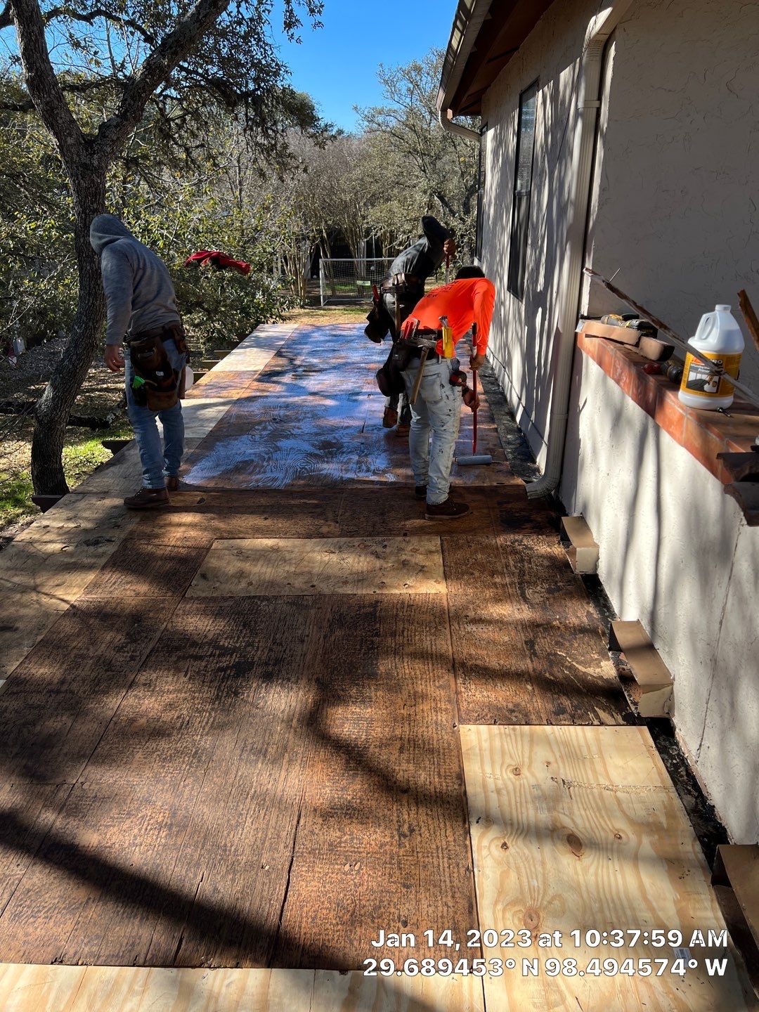 Residential Flat Roof Replacement using Mulehide Modified Bitumen Roofing by Premier Roofing and Contracting