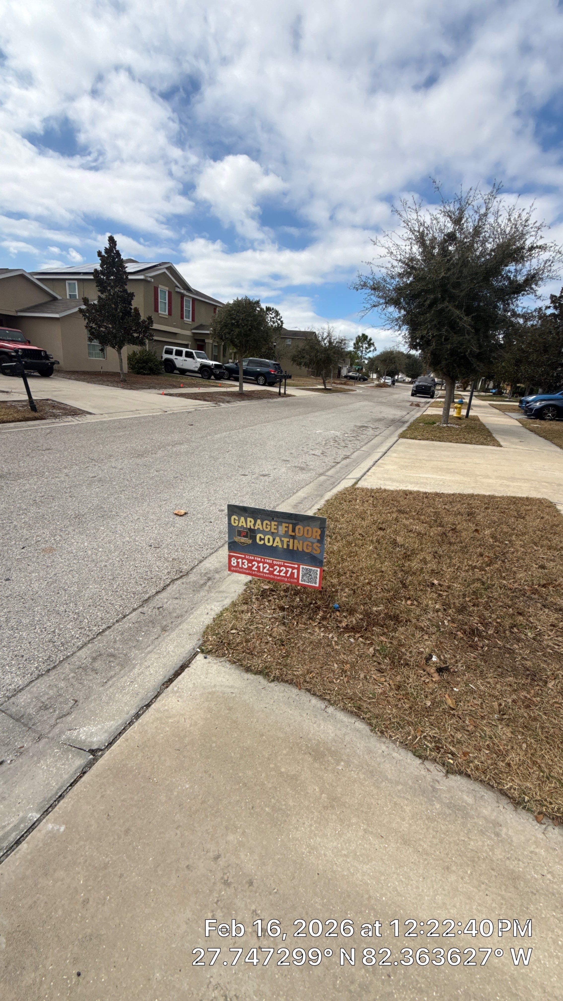 High-Contrast 'Domino' Flake Finish by Performance Floors & Coating