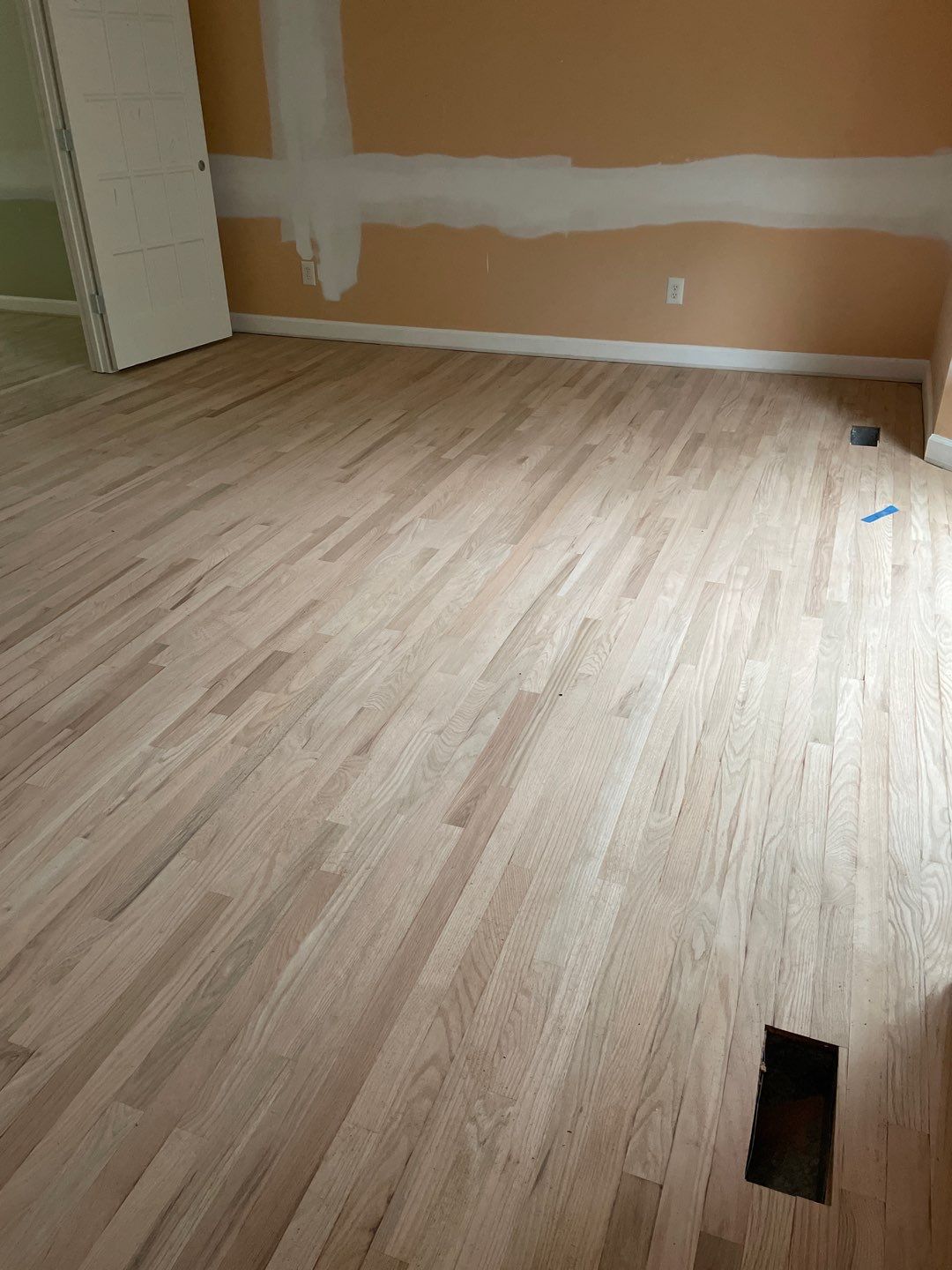 Red oak floor refinishing by Accent Custom Floors