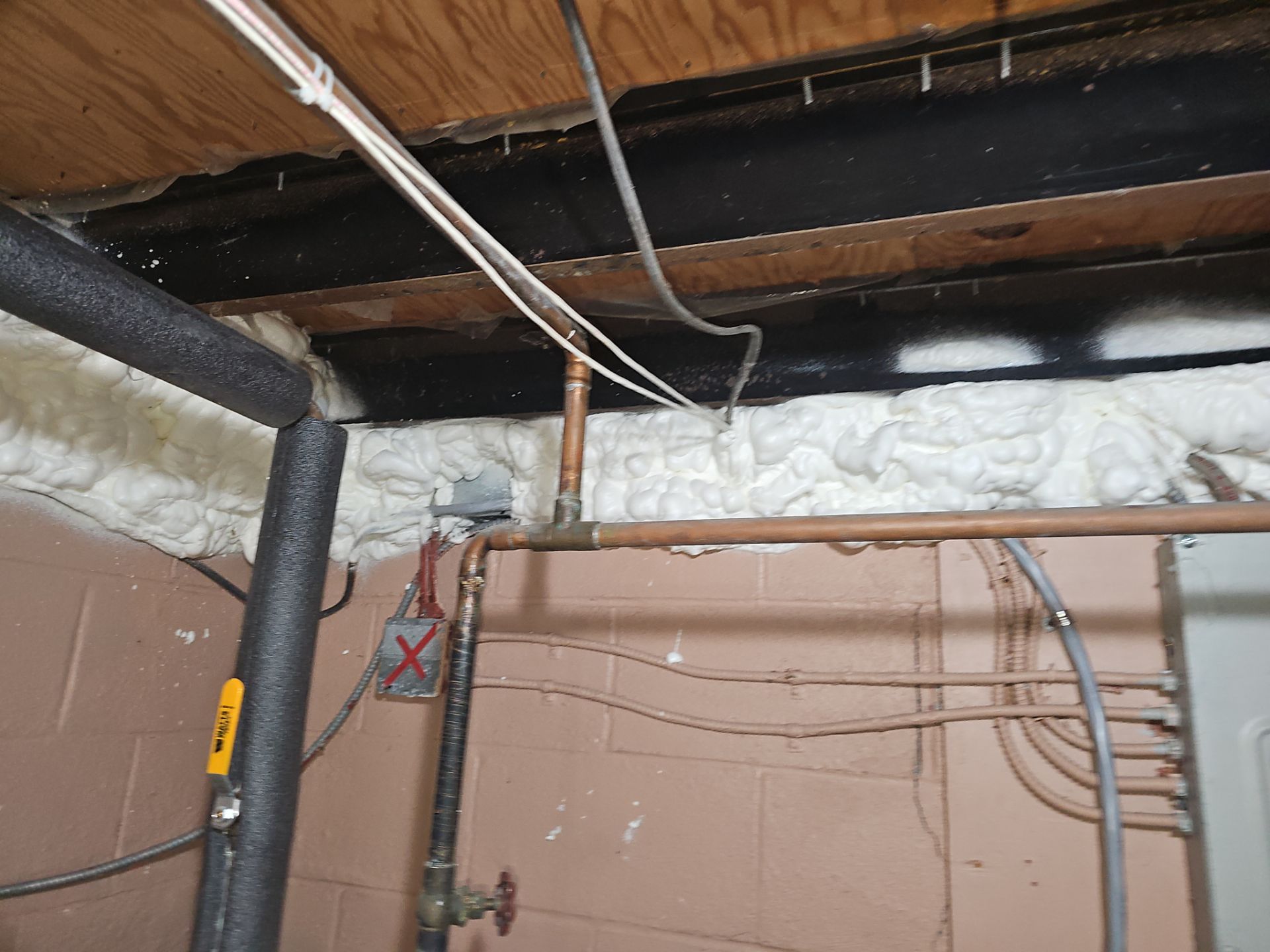 Attic Insulation using open cell spray foam by NYS Foam & Energy