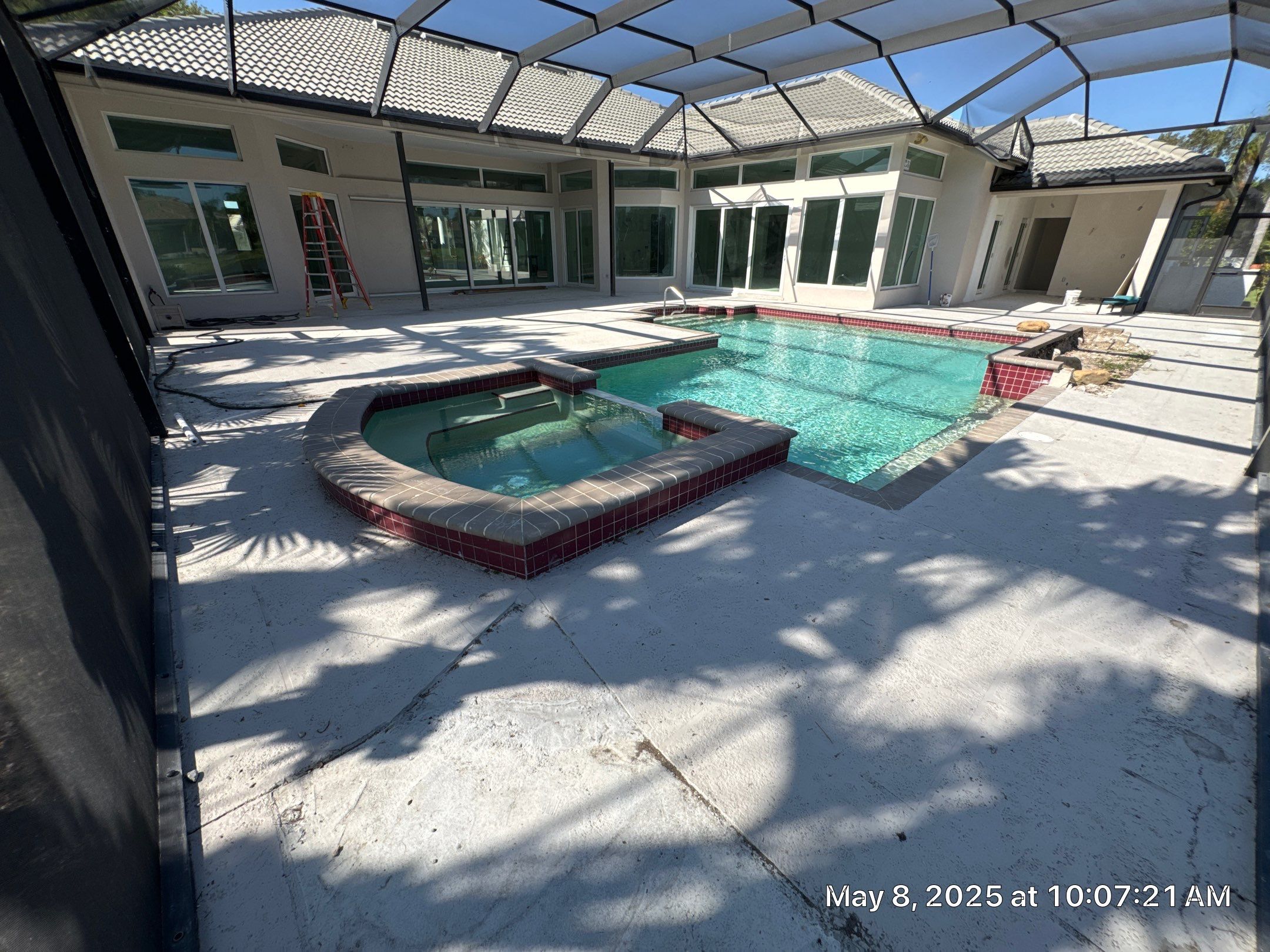 Pool Renovation/Porcelain pavers/Wild Cat Run by Old Town Pavers Llc