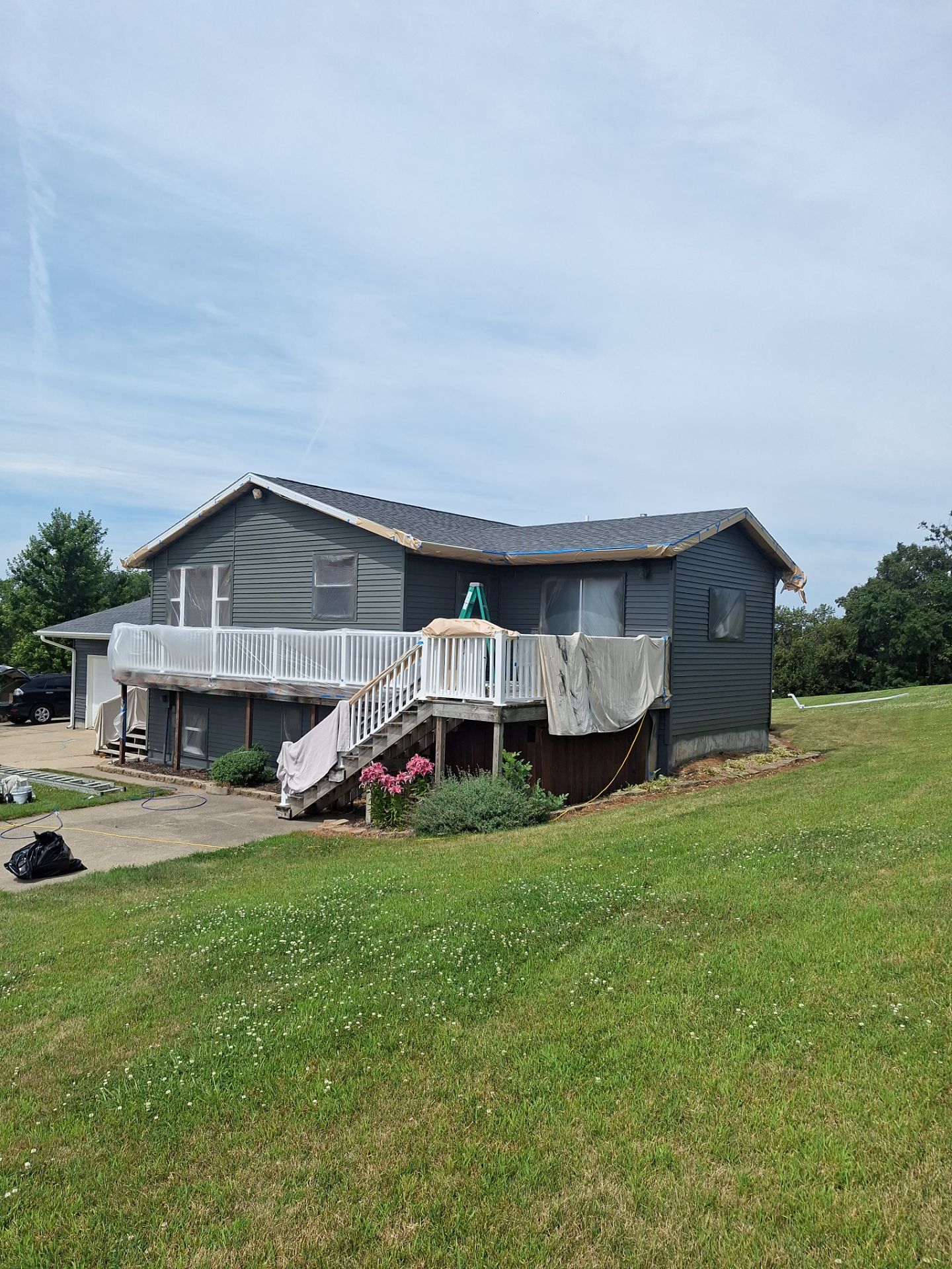 Before and After Exterior by Grandview Painting