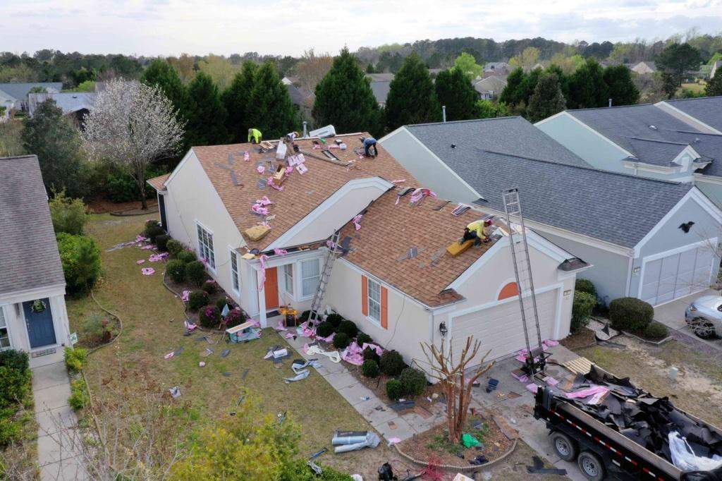 Residential Roofing Installation using Owens Corning® Oakridge Tru-Def Desert Tan by Indigo State Roofing