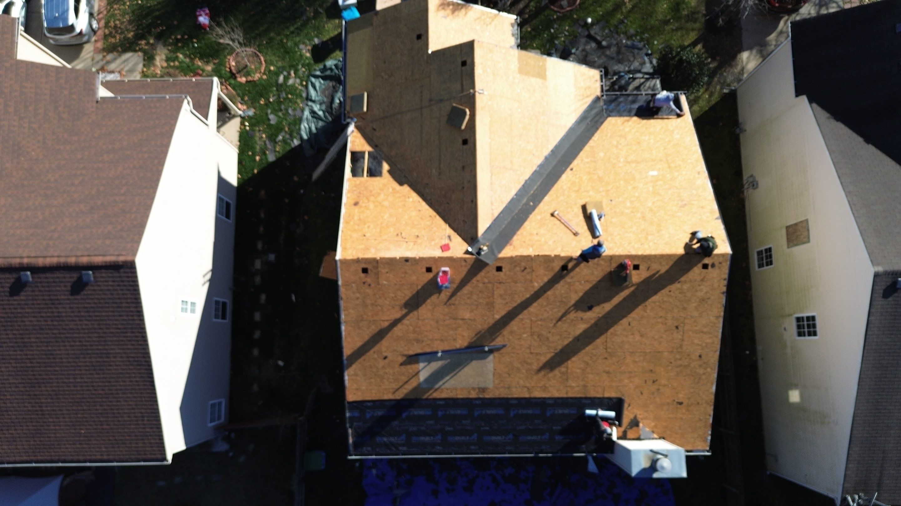 Roof replacement and interior repair by hail and wind damage by Just Brilliant Restoration JBR