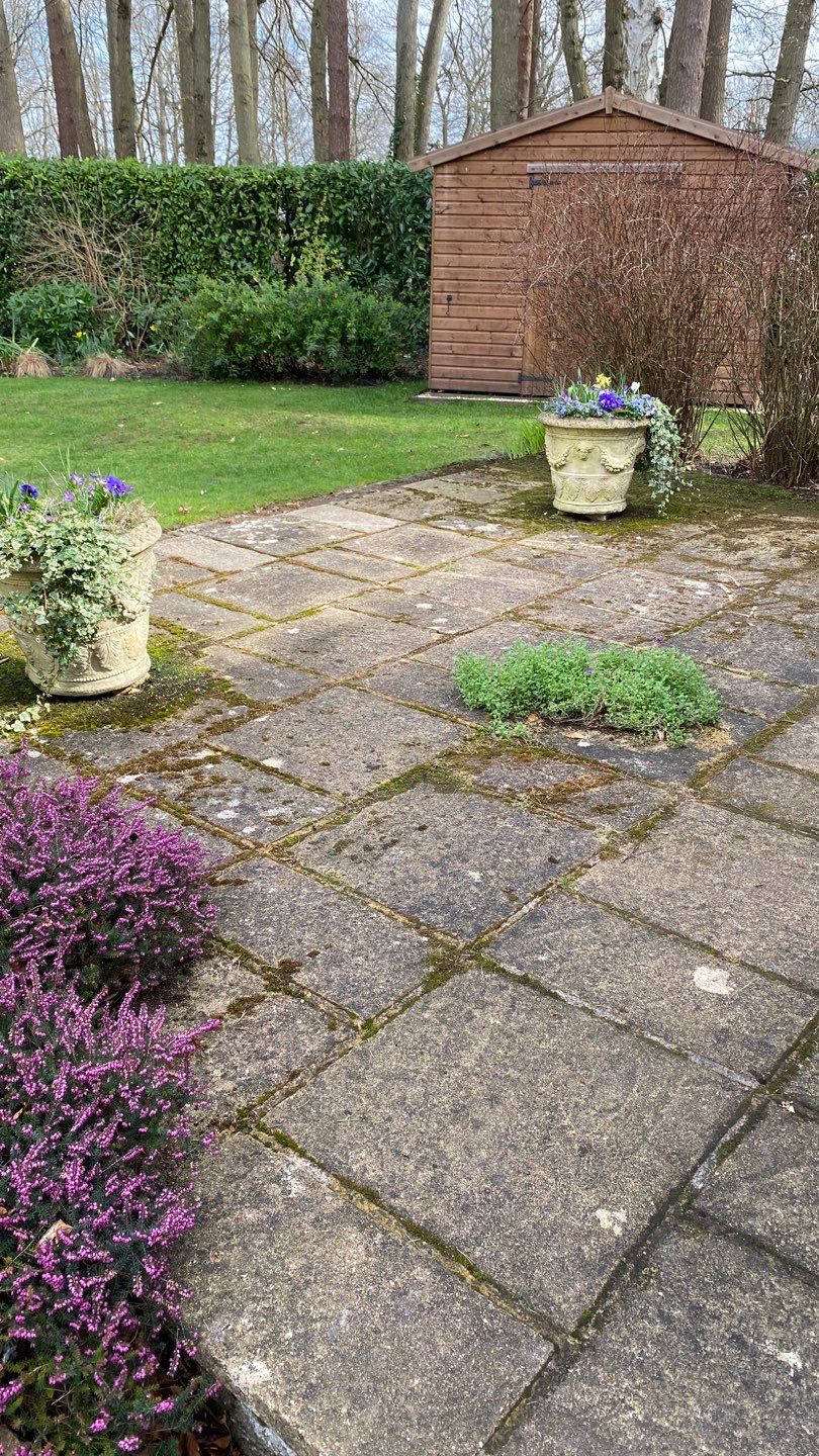 Patio Area Spring Clean using honda 21 ltr/min by Ges Exterior Cleaning ltd