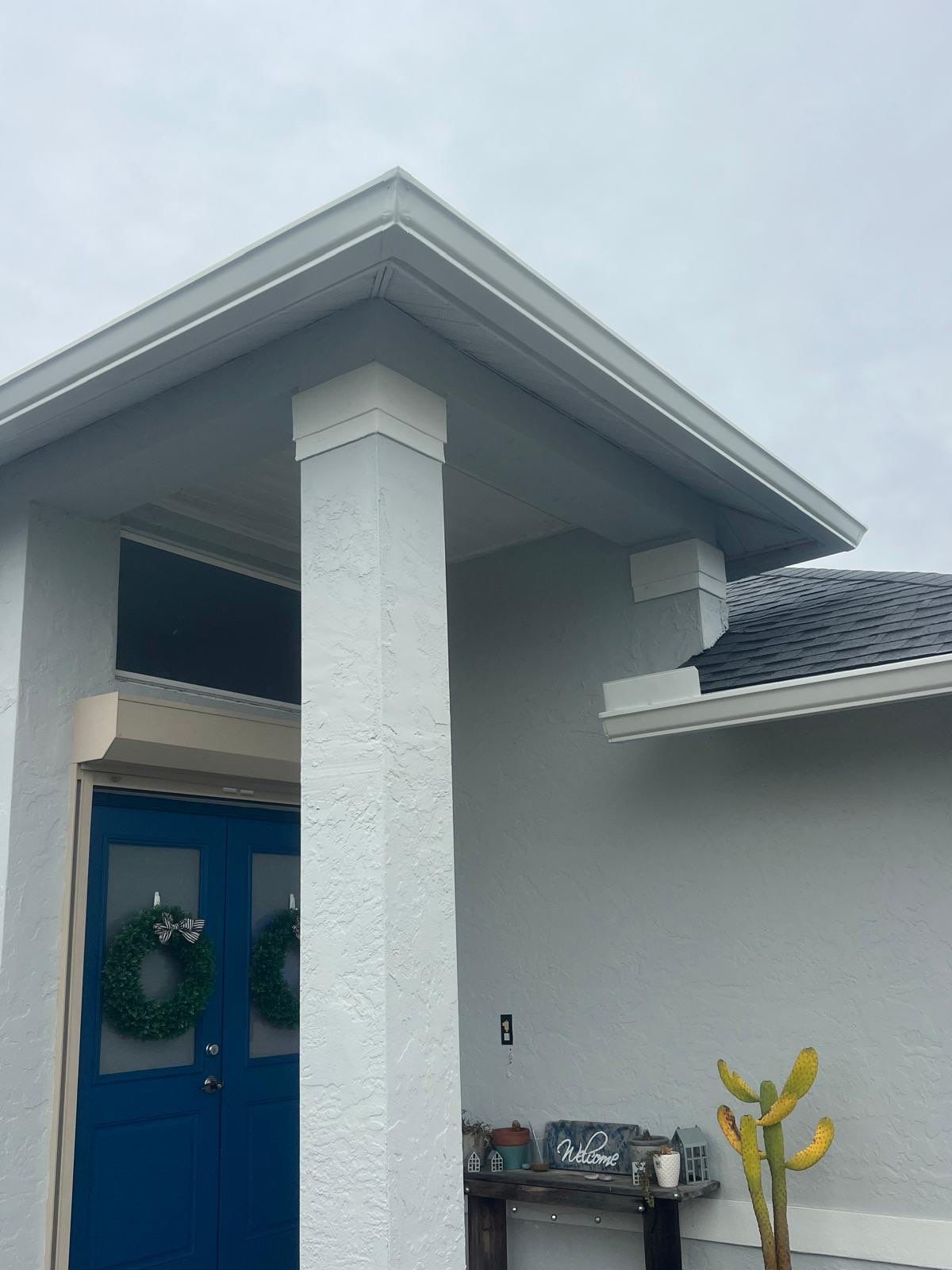Seamless Gutter Installation Before Rainy Season in Cape Coral FL by Gutter Professors