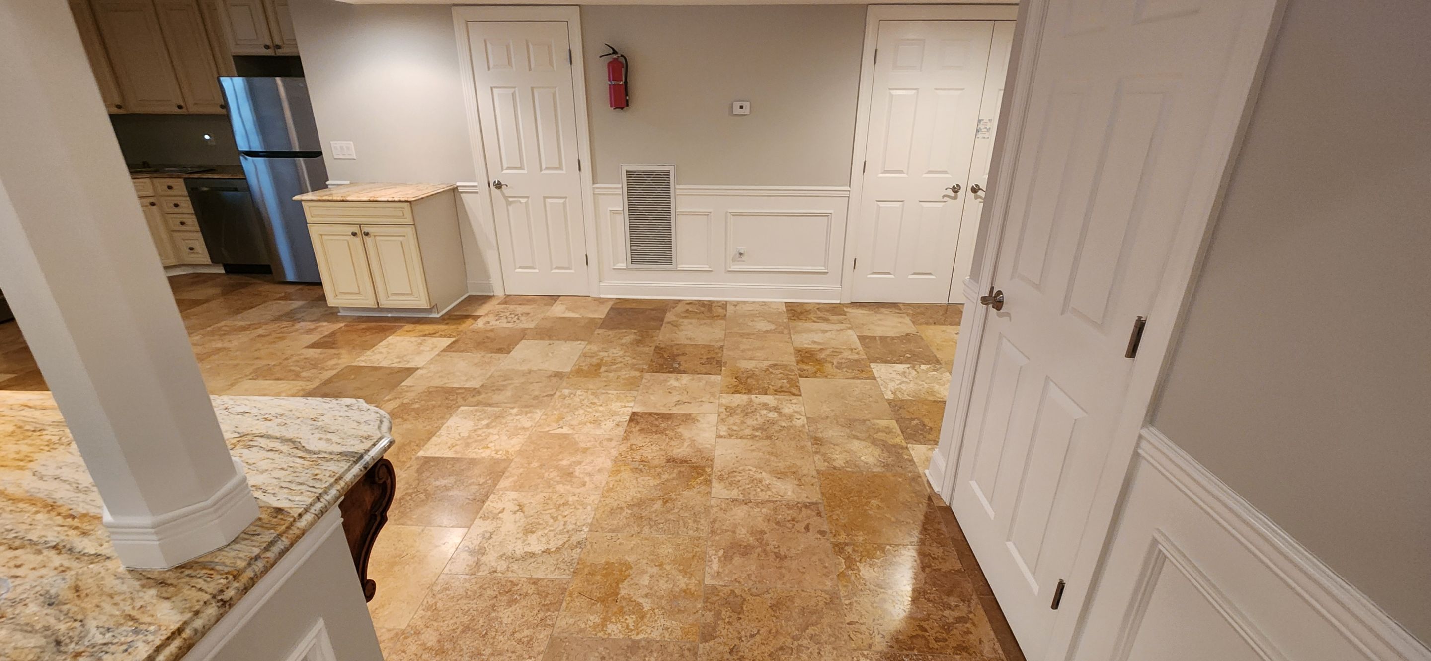 Large Format Tile Installation by Footprints Floors Morristown