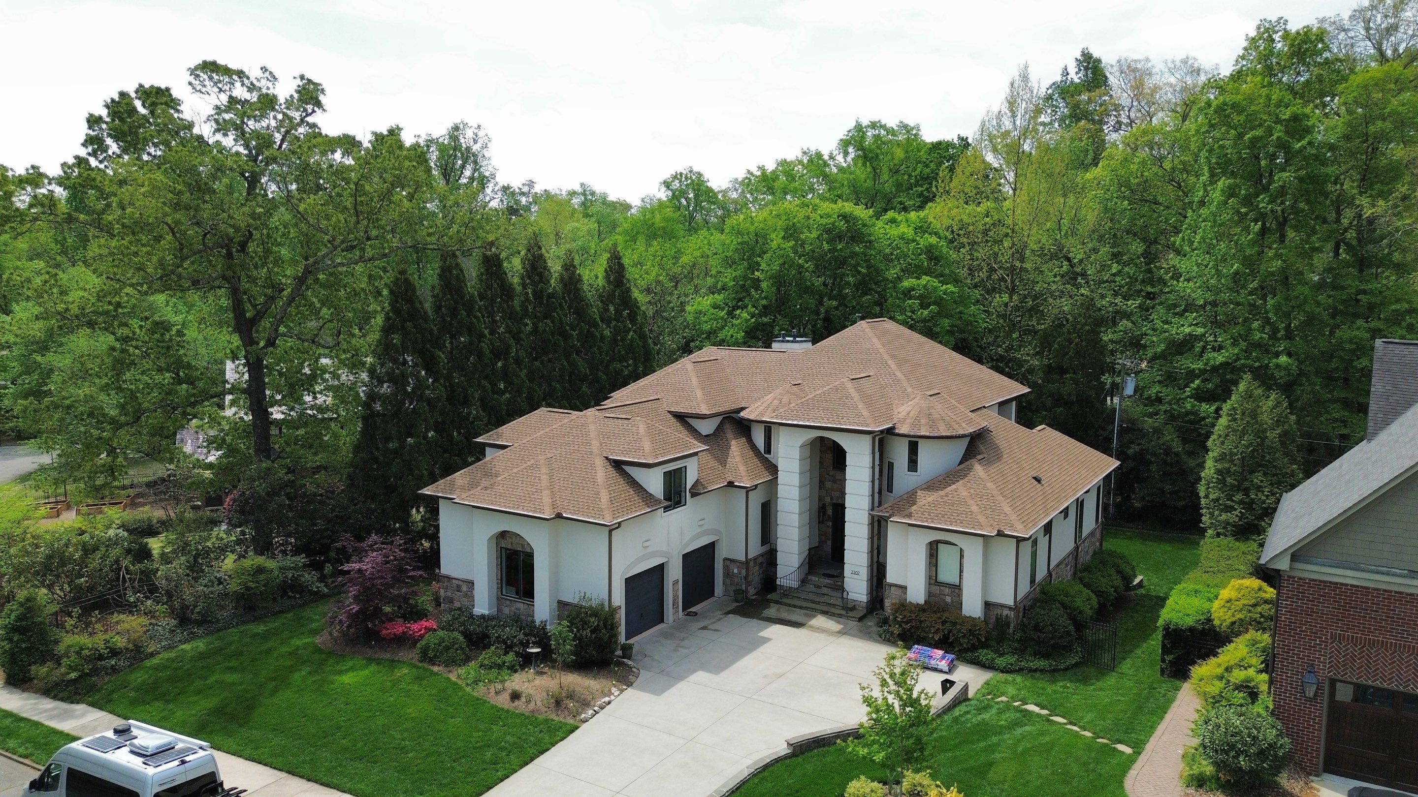 Full Roof Replacement using GAF HDZ Shakewood by Just In Time Roofing and Restoration
