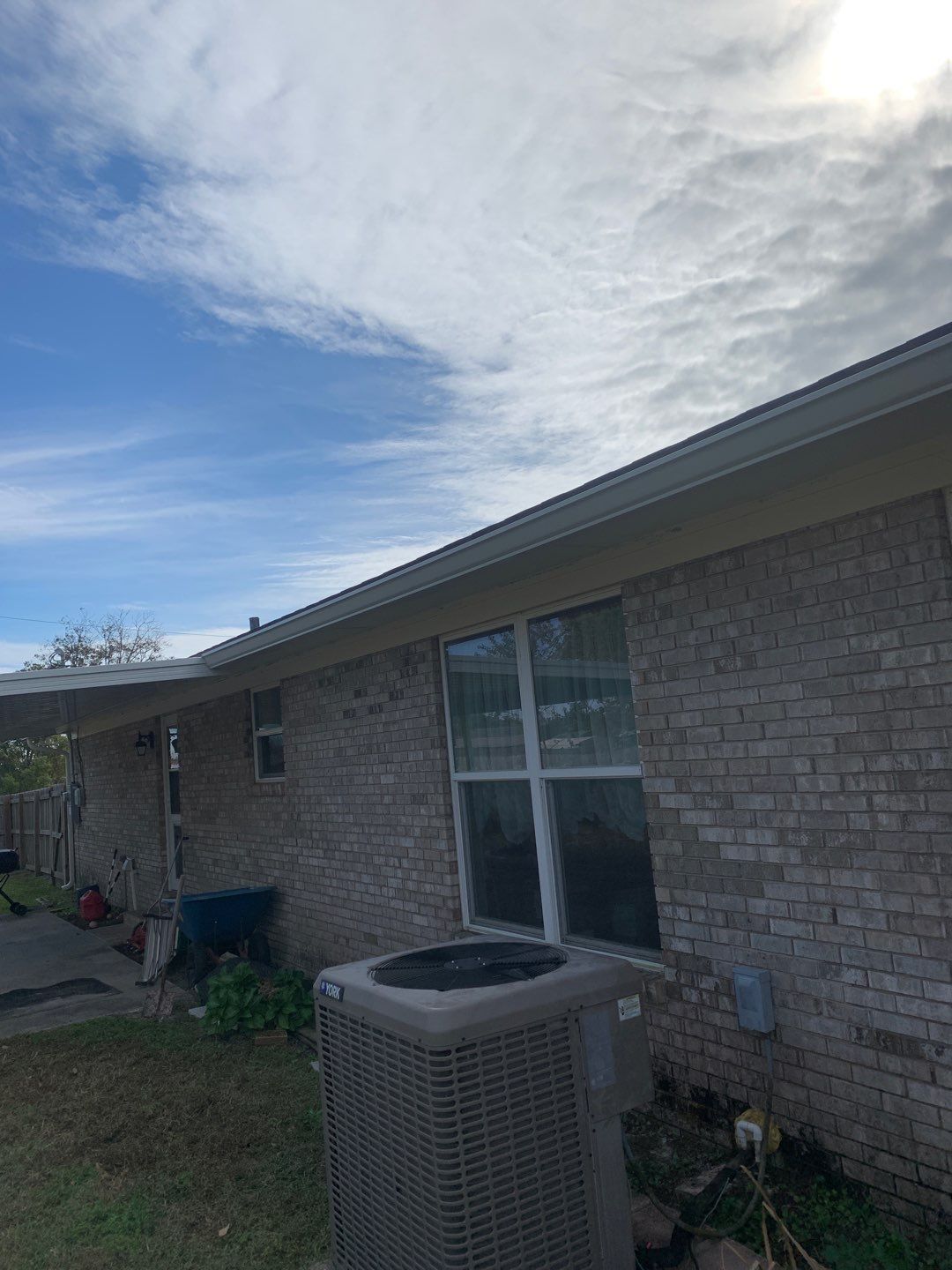 Almond Seamless Gutters by Gutter Professors