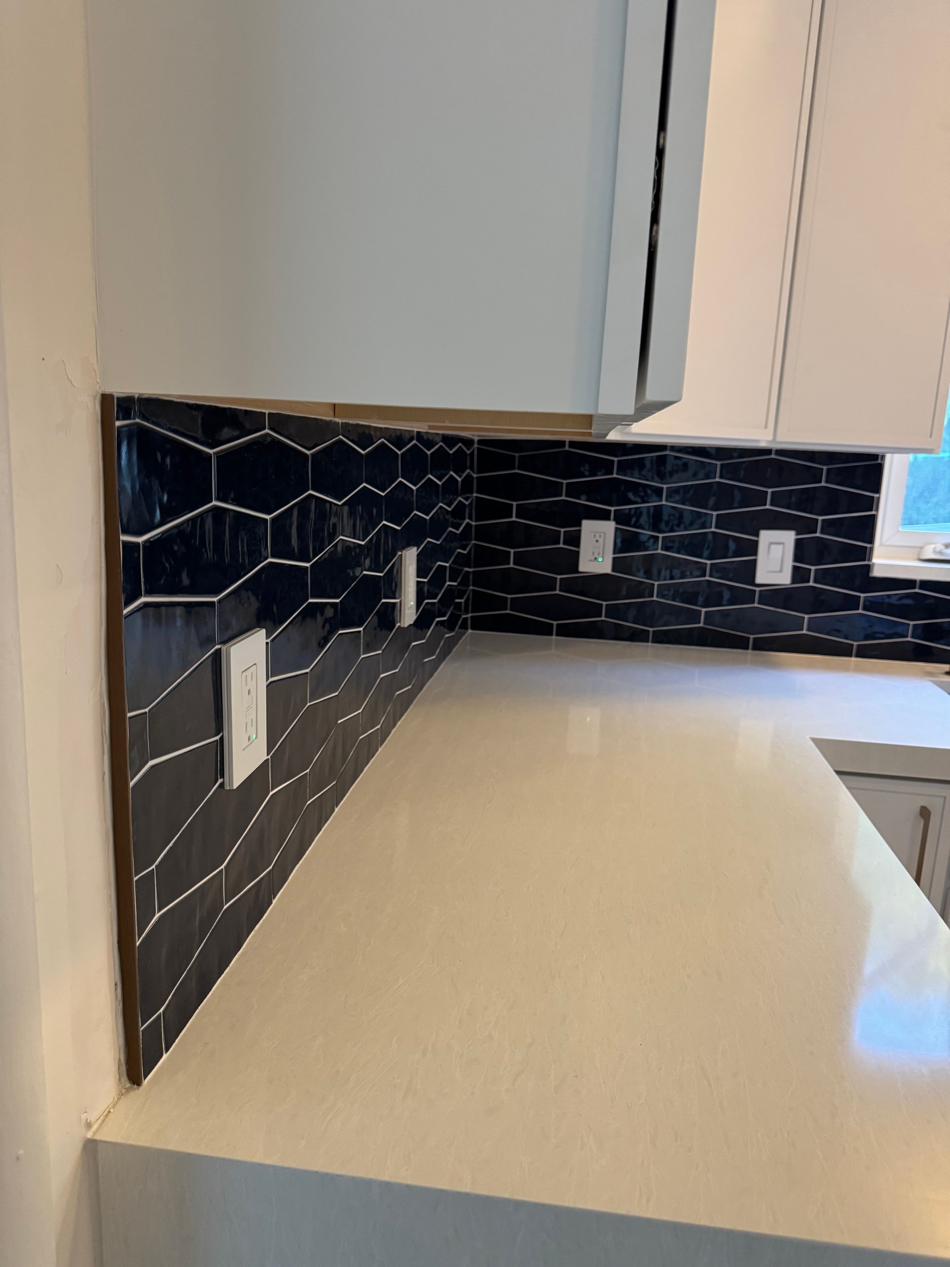 Blue Backsplash - Delray Beach by Hevi Tile