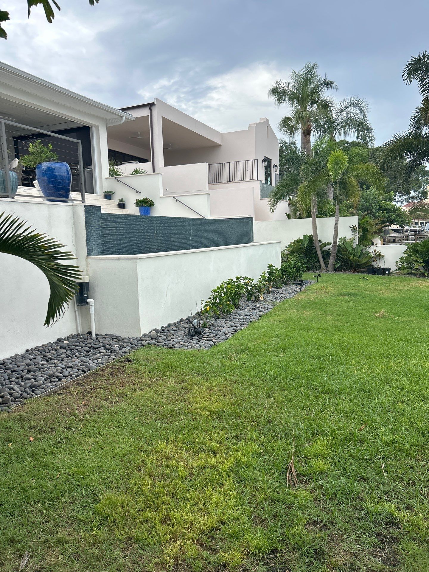 Custom Landscape Lighting and Modern Hardscape Installation in St Petersburg by Elegant Accents