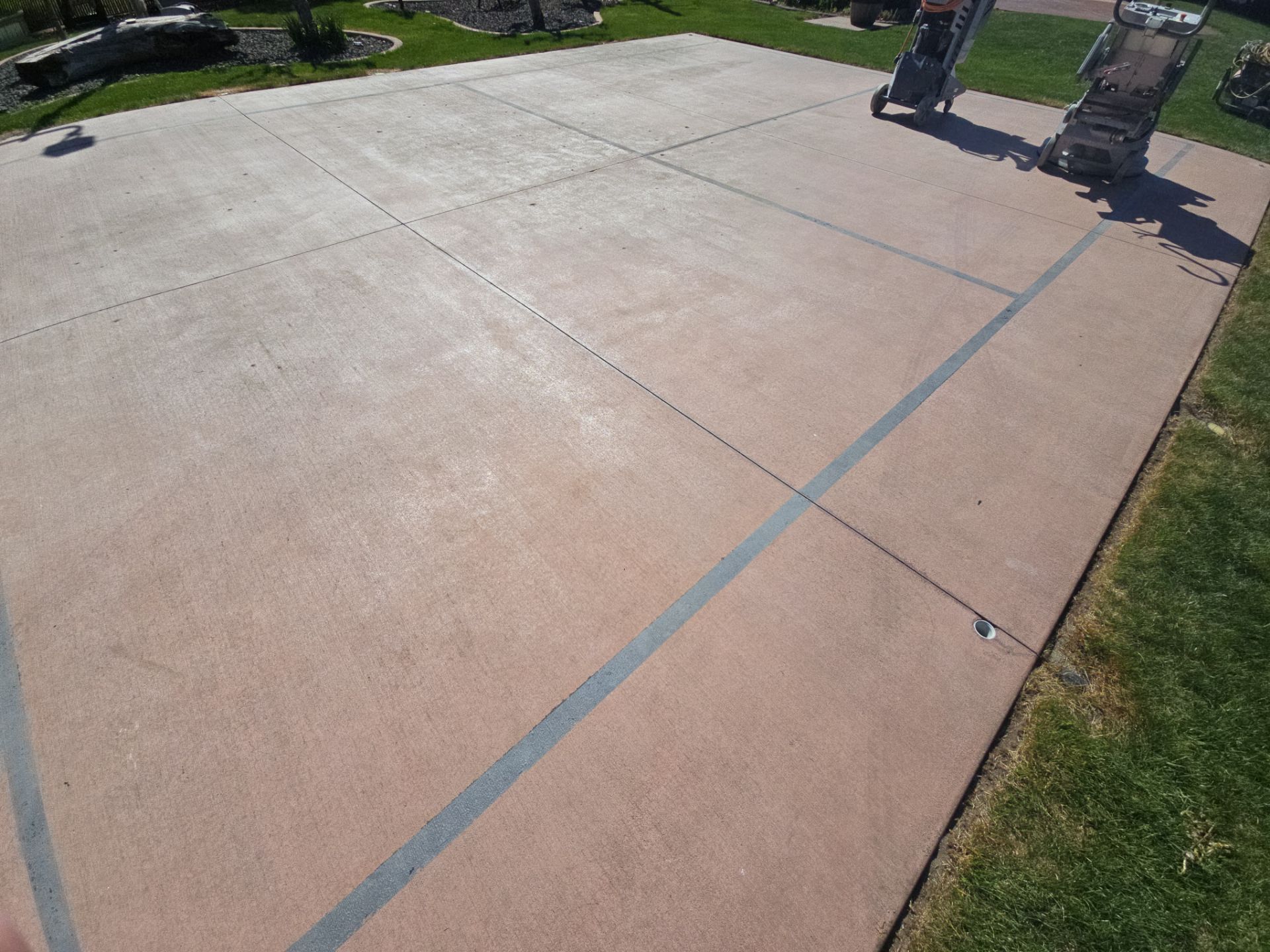 Sports Court Transformation using Ocean Hybrid by Croc Coatings, LLC