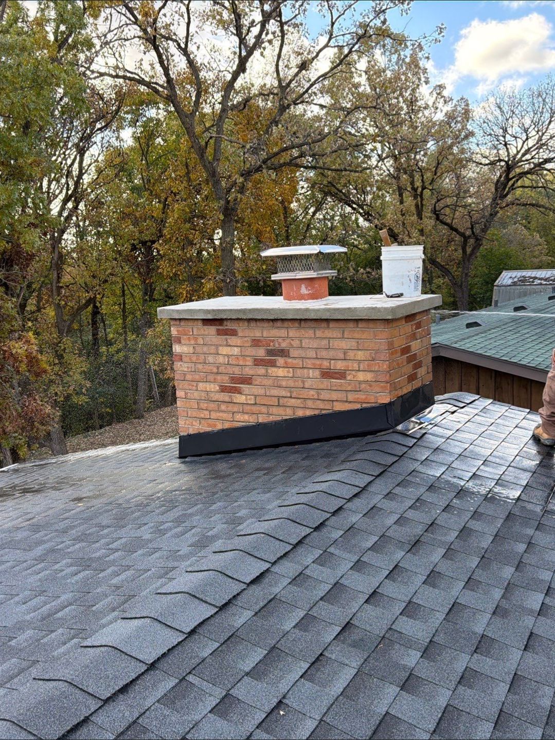 Complete Chimney Tear Down & Rebuild by Leonard and Sons Building Services, Inc. 
