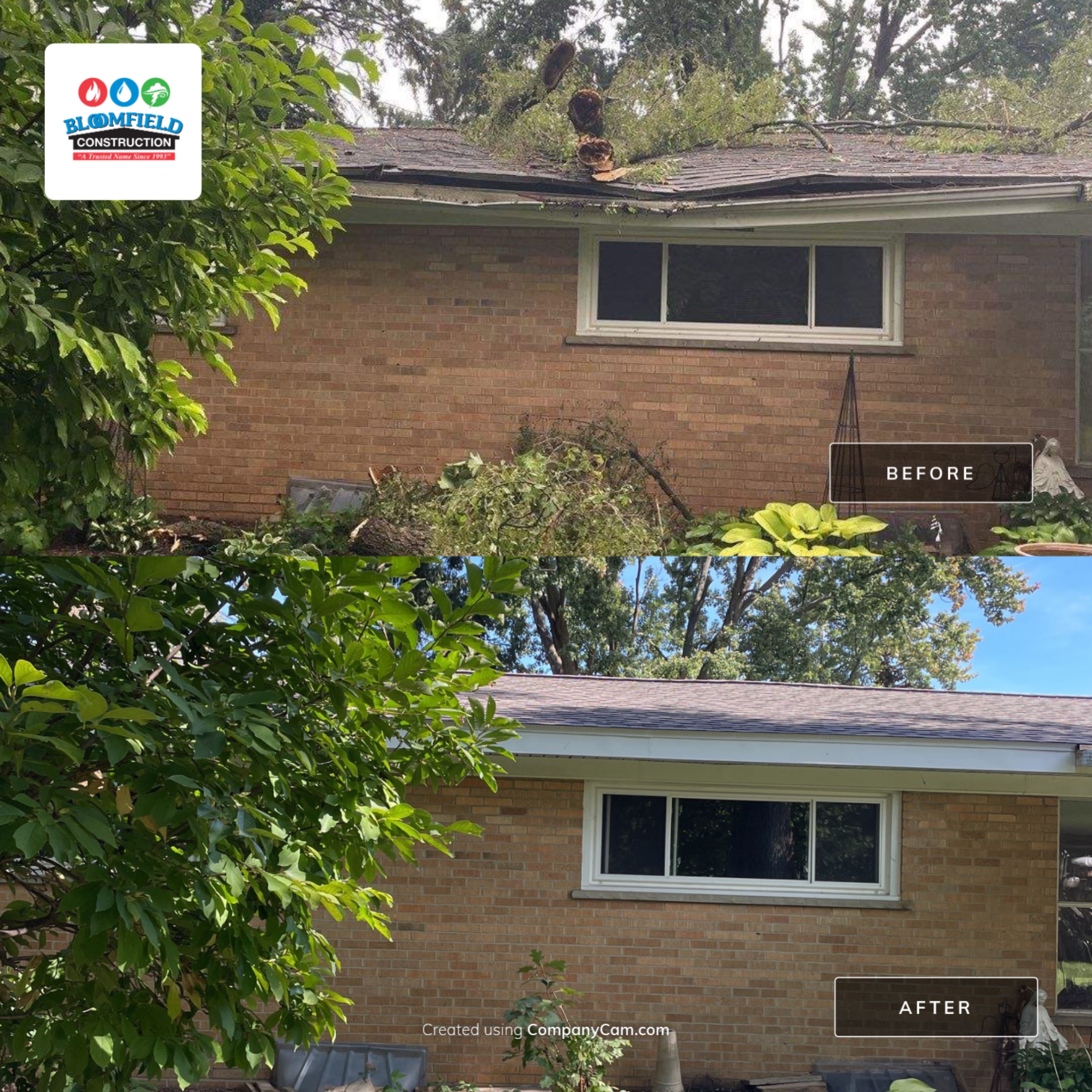 Storm Damage - Exterior Repairs by Bloomfield Construction & Restoration