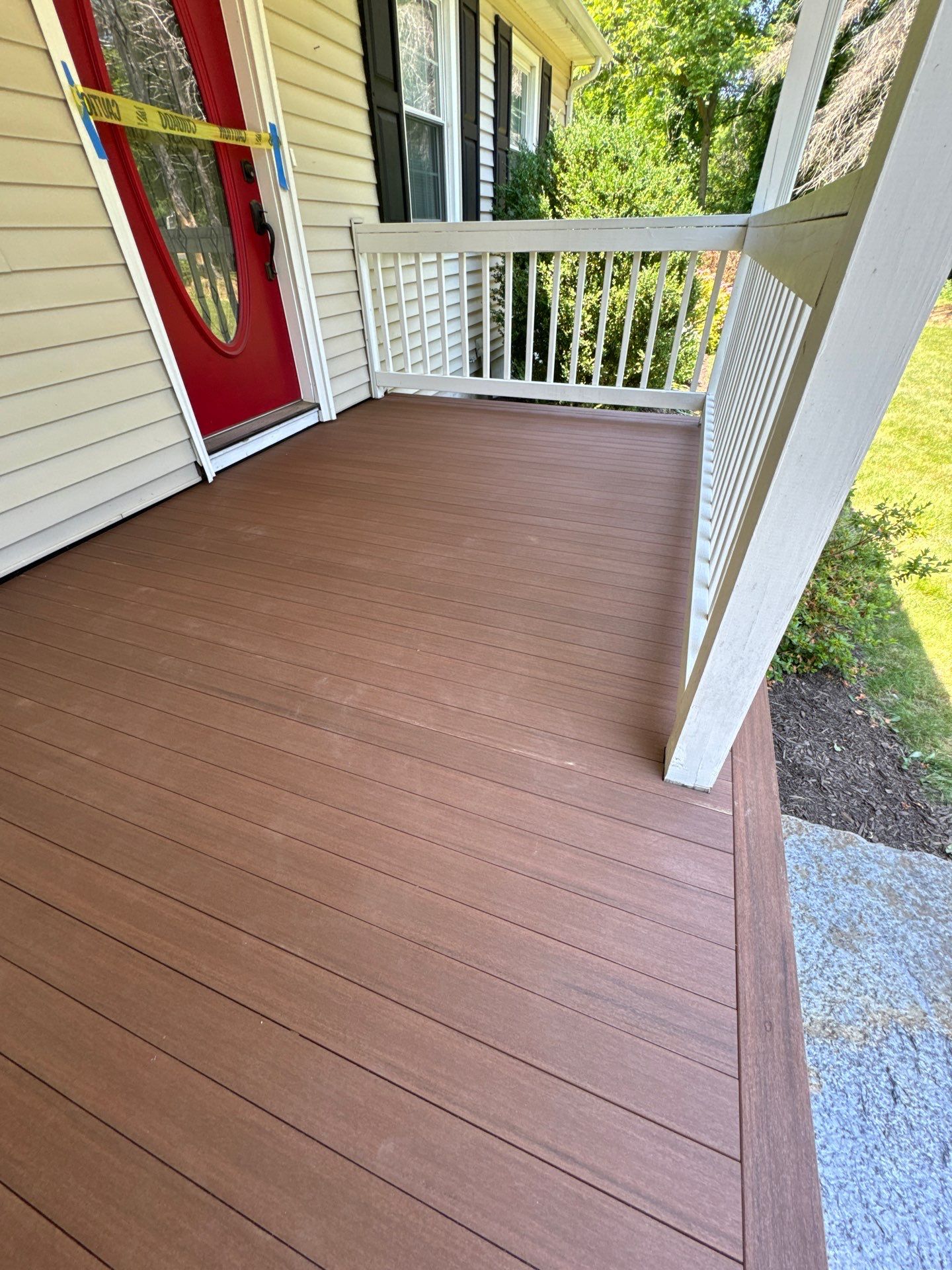 Front Porch Upgrades using TimberTech Advanced PVC Porch Collection by Chagnon Building & Remodeling LLC