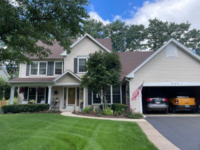 Completed gutter protection installation in Oswego, IL 60543