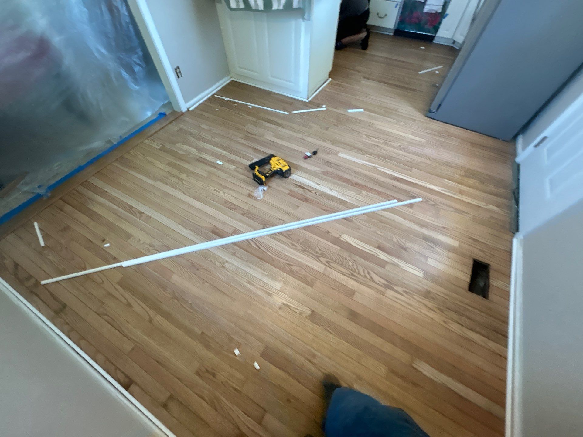 Hardwood Refinish Project in Crestwood by Footprints Floors Kentucky
