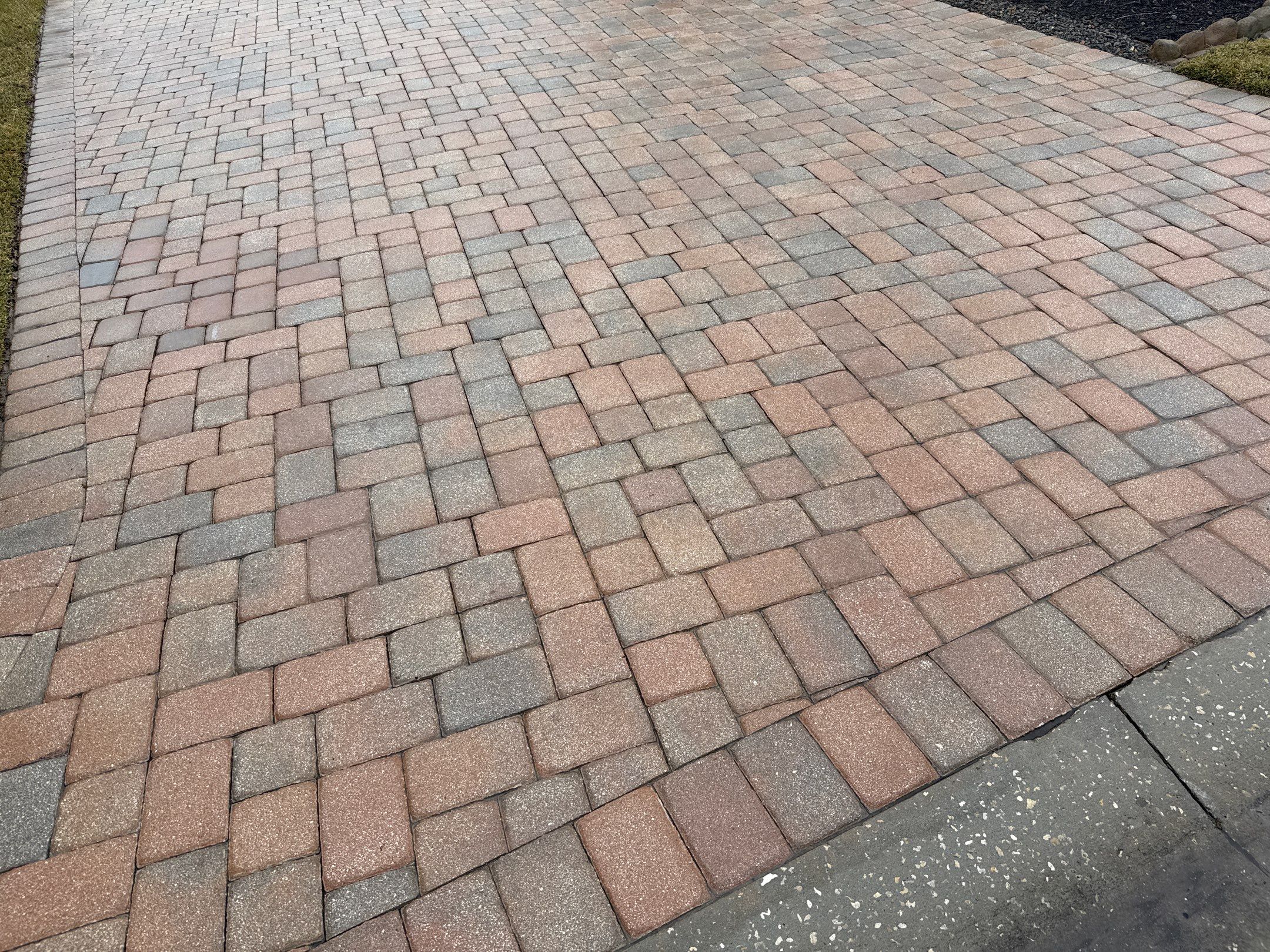 Oil & Tar Removal from Paver Driveway & Entryway by Sunshine AquaWash