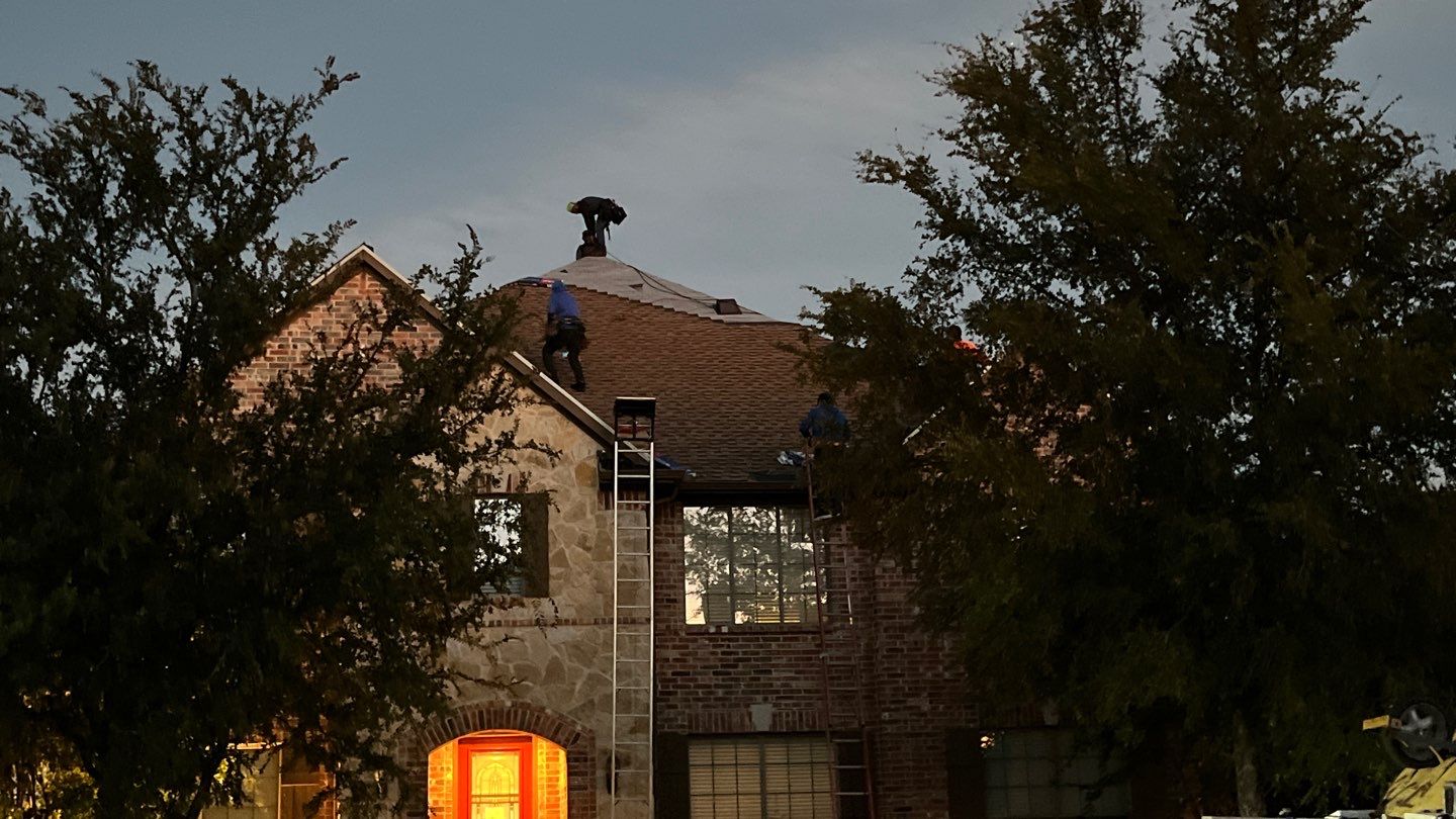 Storm Roof Damage Replacement in Frisco by First United Roofing & Construction