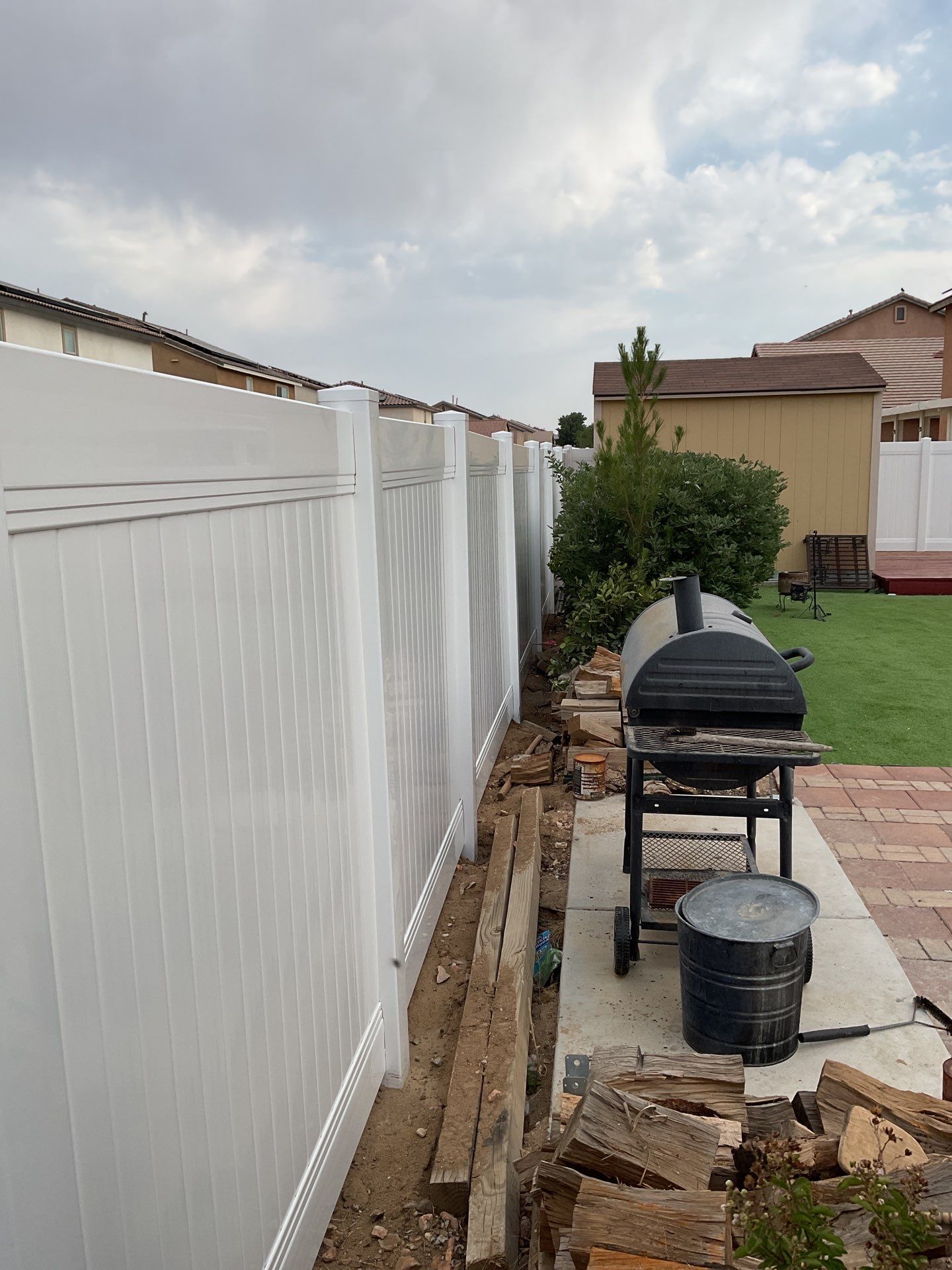 Fence Installation using Vinyl by Fence Guys Inc.