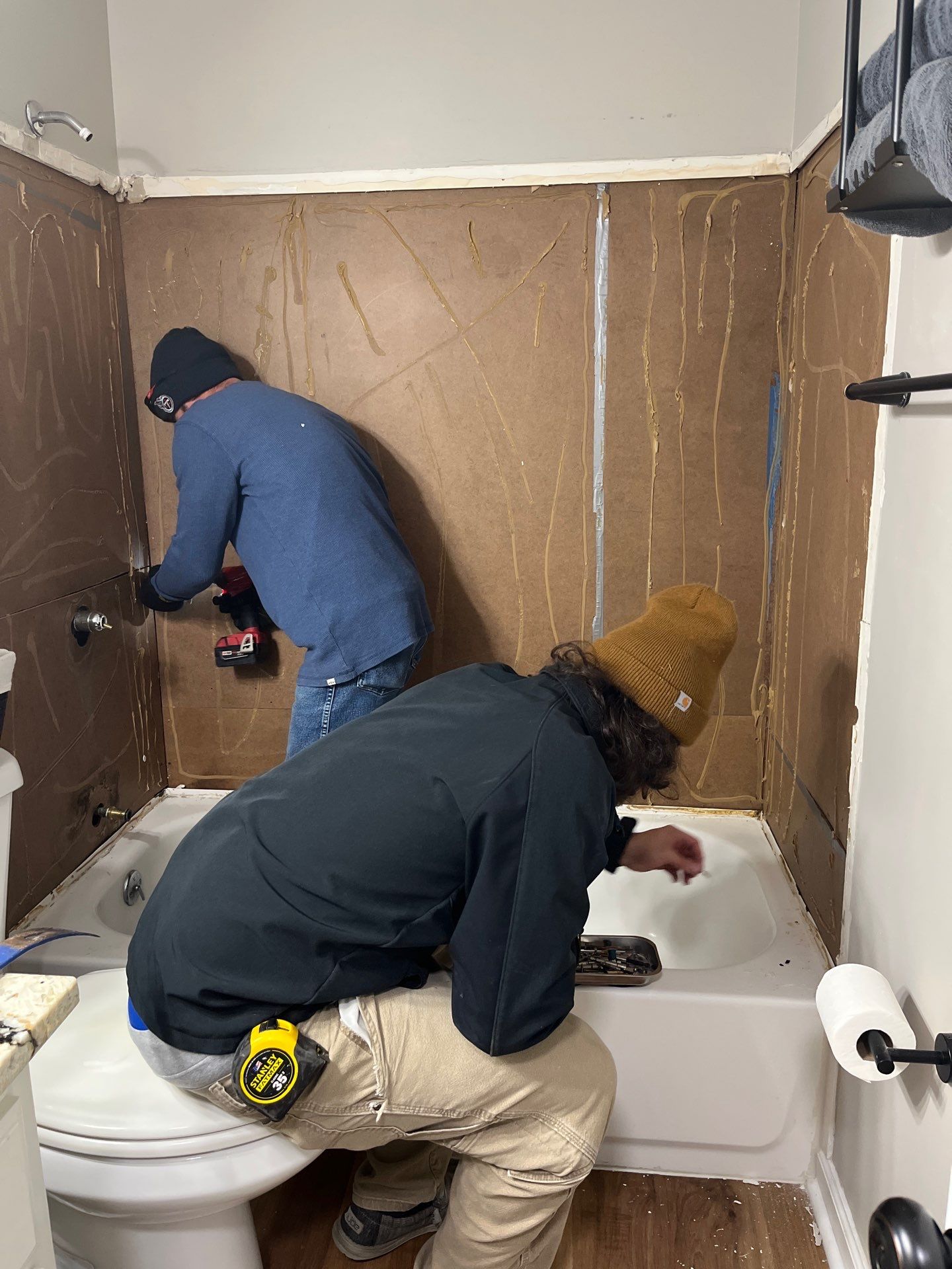 Herman's Shower Remodel  by Skilled Construction LLC